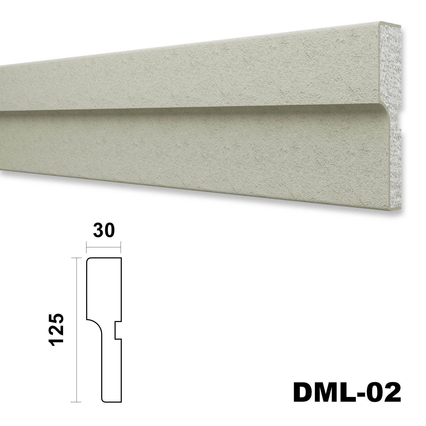 Hexim Stuckleiste DML-02, 2 Meter / günstig online kaufen