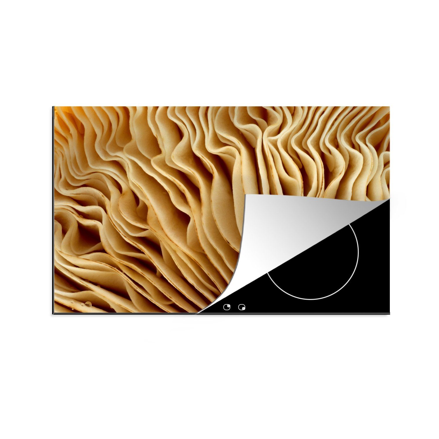 Ceranfeldabdeckung eines cm, MuchoWow 81x52 tlg), Pilzes, die für Herdblende-/Abdeckplatte Induktionskochfeld Vinyl, Schutz (1 Bild küche,
