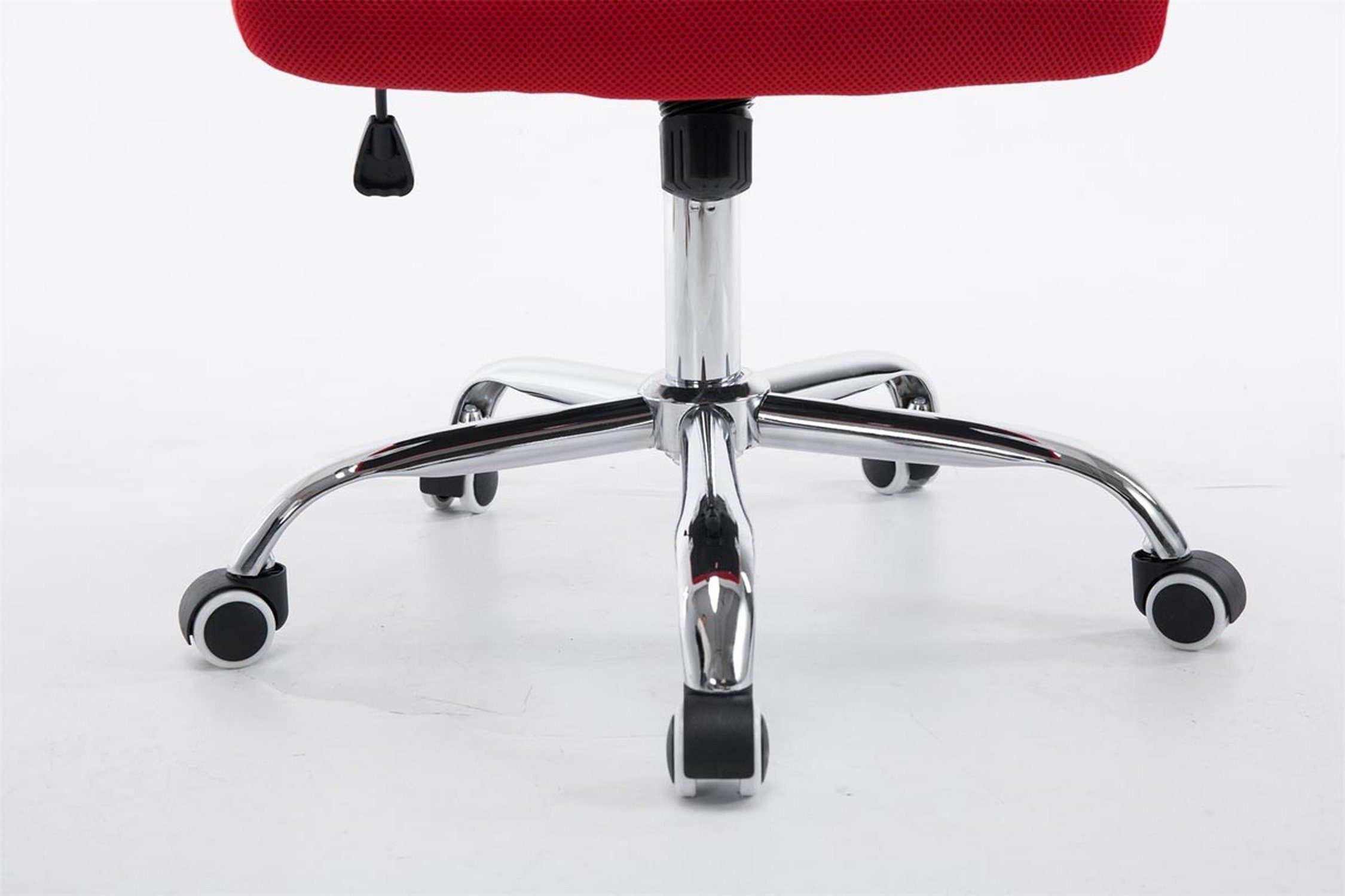 bequemer chrom Two Metall - rot Chefsessel, Trail Bürostuhl Sitz: 360° mit und Gestell: Drehstuhl, drehbar Bürostuhl höhenverstellbar - Rückenlehne XXL), Netzbezug (Schreibtischstuhl, TPFLiving