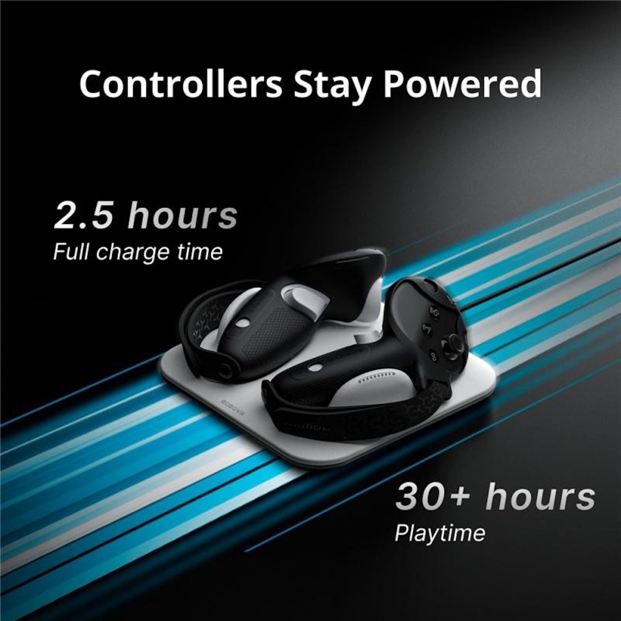 Wigento Controller Ladestation für Meta Quest 3 und Quest 3S Zubehör Drohne