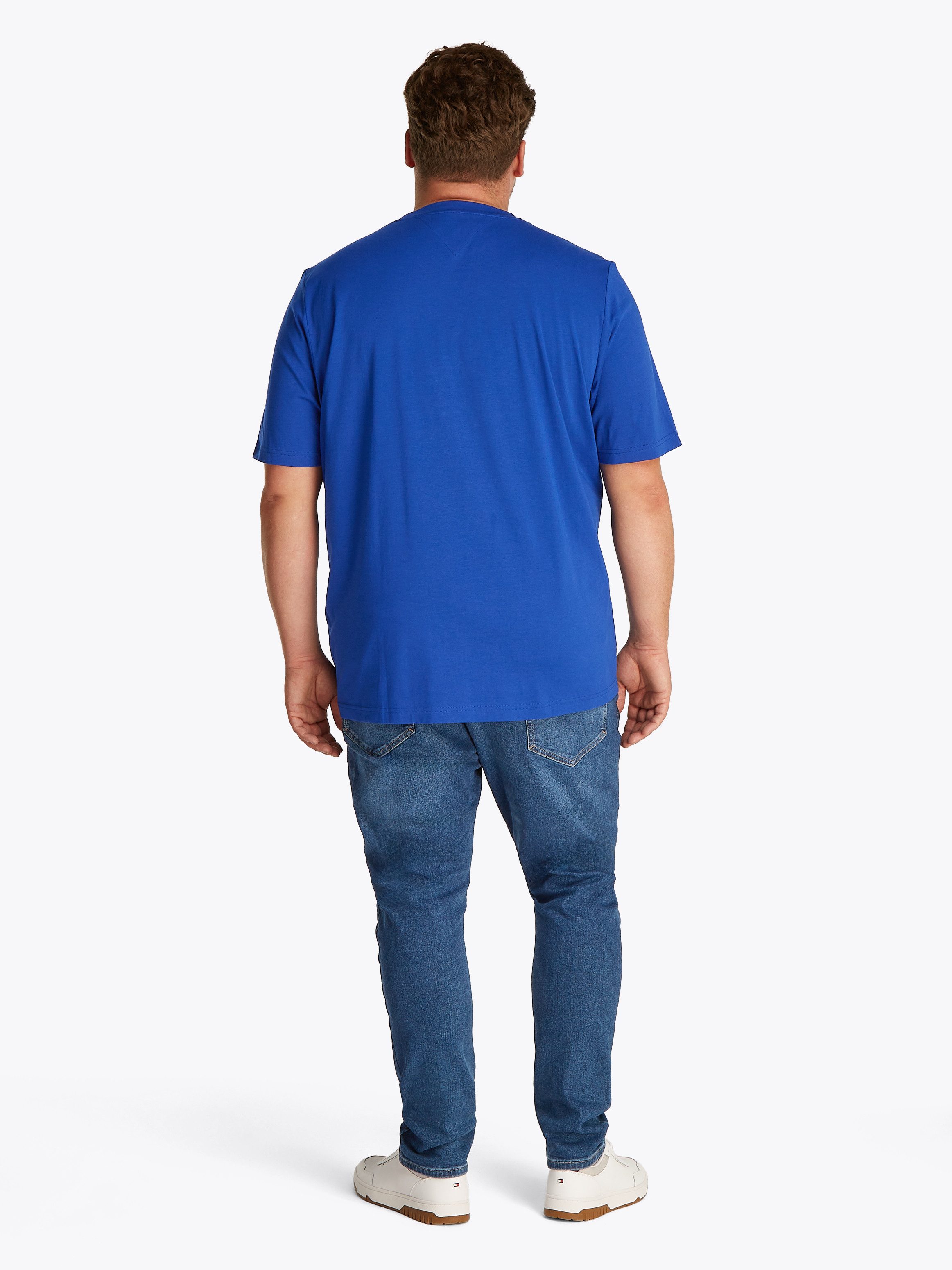 Tommy Hilfiger Big & Tall T-Shirt BT-HILFIGER CENTER STACK TEE-B Große Größen, mit mehrfarbigen Print