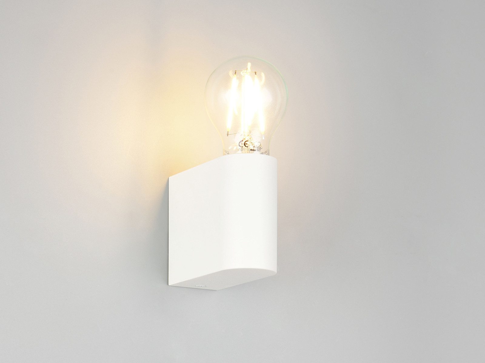 TRIO Leuchten LED Wandleuchte kleine Wand Badlampe, Höhe 8cm, Dimmfunktion, LED wechselbar, Warmweiß, minimalistische Wandlampe für Badezimmer & Keller, inkl. Leuchtmittel