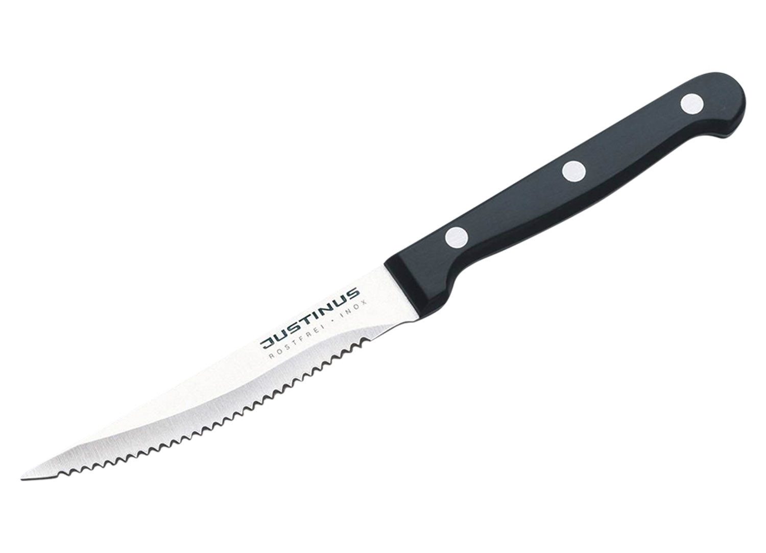 Justinus Стейк ножи KÜCHENCHEF, L 22 cm, Edelstahl, Griff aus Bakelit, Spülmaschinengeeignet