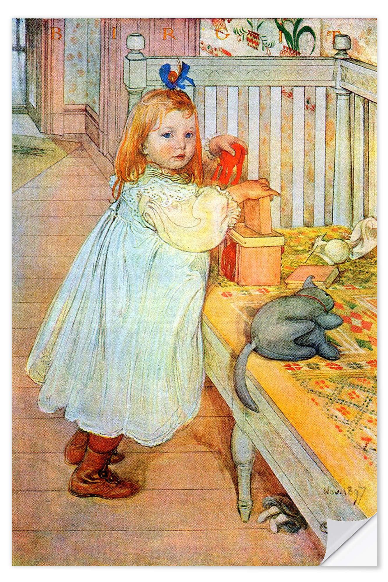 Posterlounge Wandbild Birgit, Carl Larsson, erhältlich als Poster, Leinwandbild, Wandsticker oder Acrylglasbild