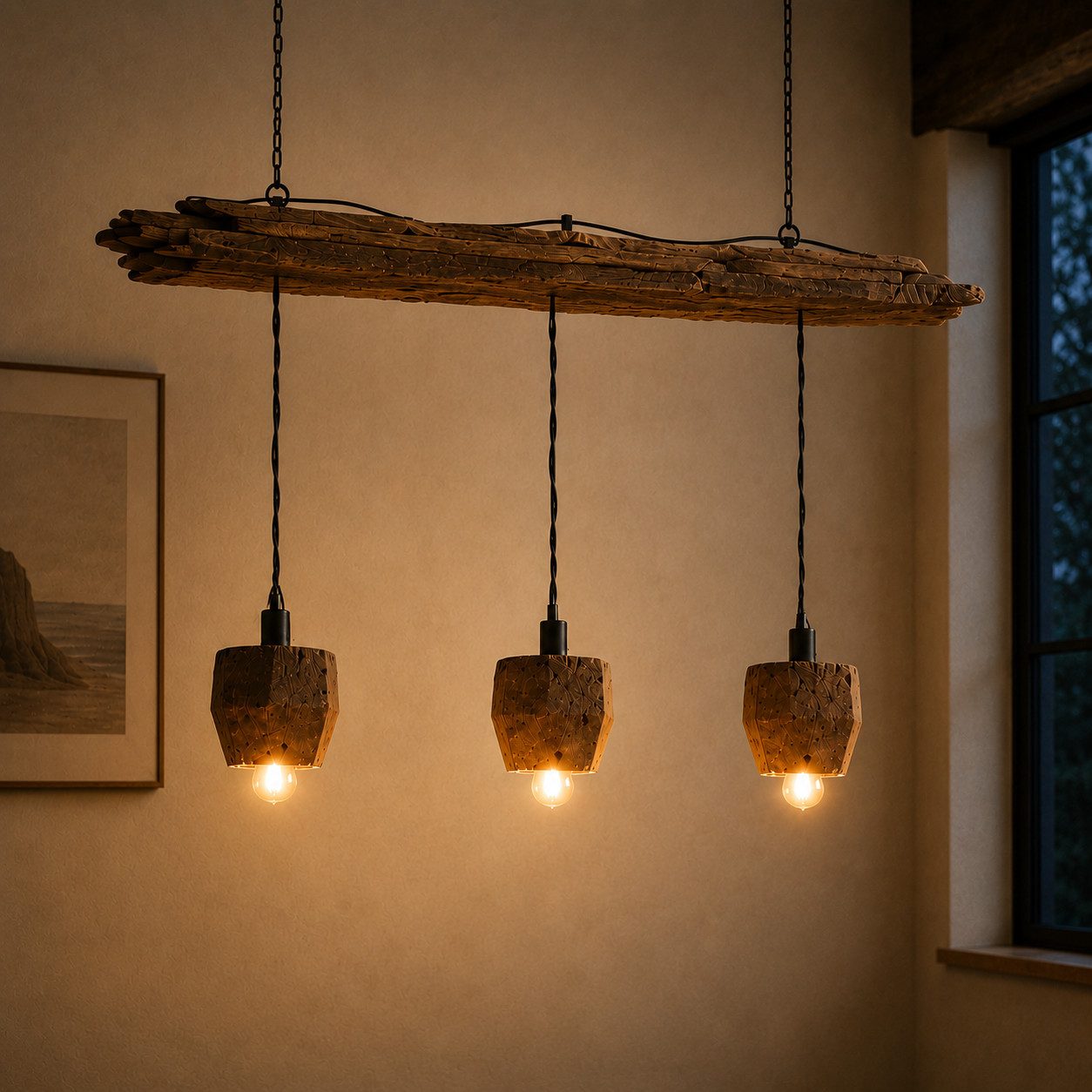 Möbel Bressmer Pendelleuchte Treibholz Pendelleuchte LUMEN 120cm