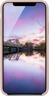 JT Berlin Handyhülle Steglitz 5,4 Zoll, [Apple iPhone 12 mini Silikon Hülle, Wireless-Charging kompatibel, Liquid-Silikon iPhone Hülle] - pink