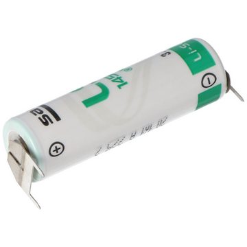 Saft Saft LS14500 AA Ltihium Batterie 3,6 Volt mit Printanschluss, LS14500 Batterie, (3,6 V)