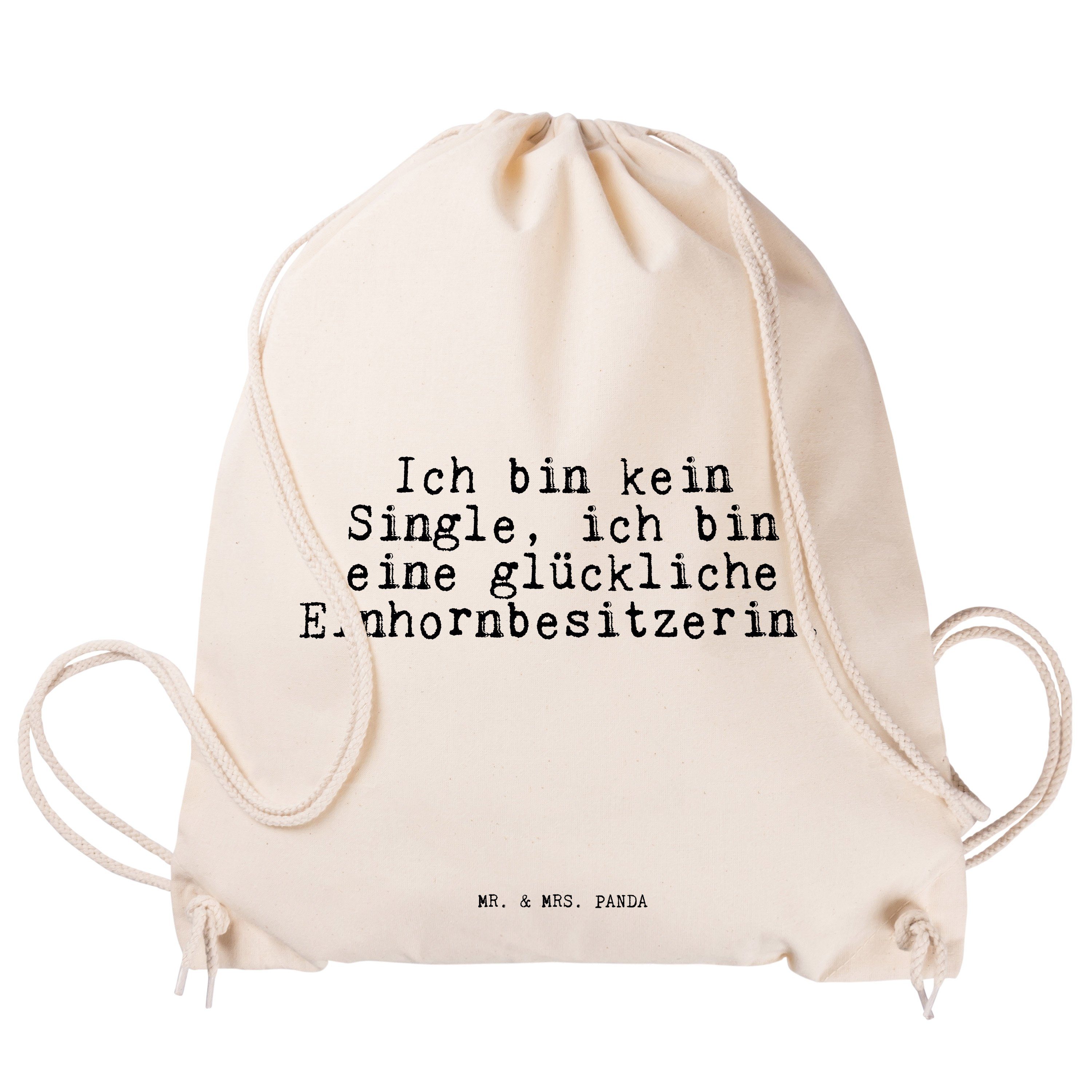 (1-tlg) Geschenk, Panda Sporttasche - Ich - bin Weisheiten Unicorn, Mrs. Mr. kein Transparent & Single,...