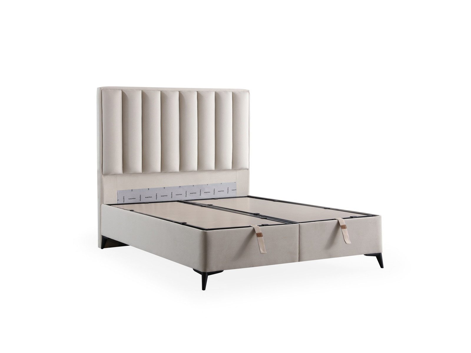Villa Möbel Boxspringbett Magnecare (Bett (ohne Matratze), Liegefläche 160x200), Bettkasten mit XXL Stauraum und Gasdruckfedern für einfache Handhabung – Bild 4 von 5