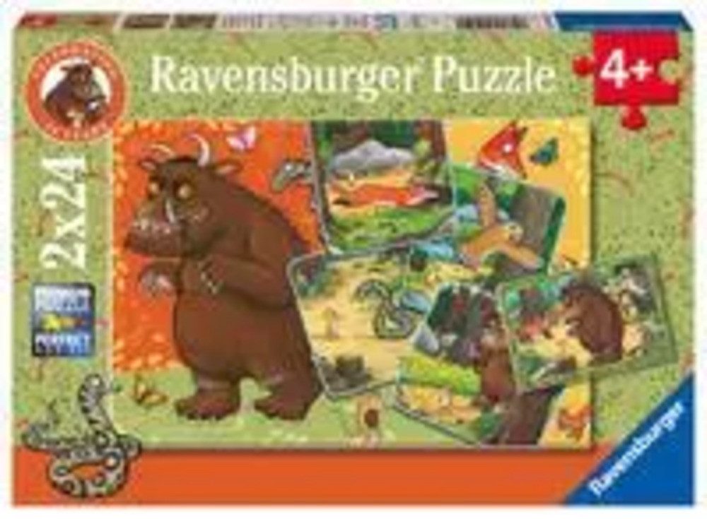 Ravensburger Puzzle Kinderpuzzle 2x24 Teile - Der Grüffelo - 25 Jahre Grüffelo!, 24 Puzzleteile