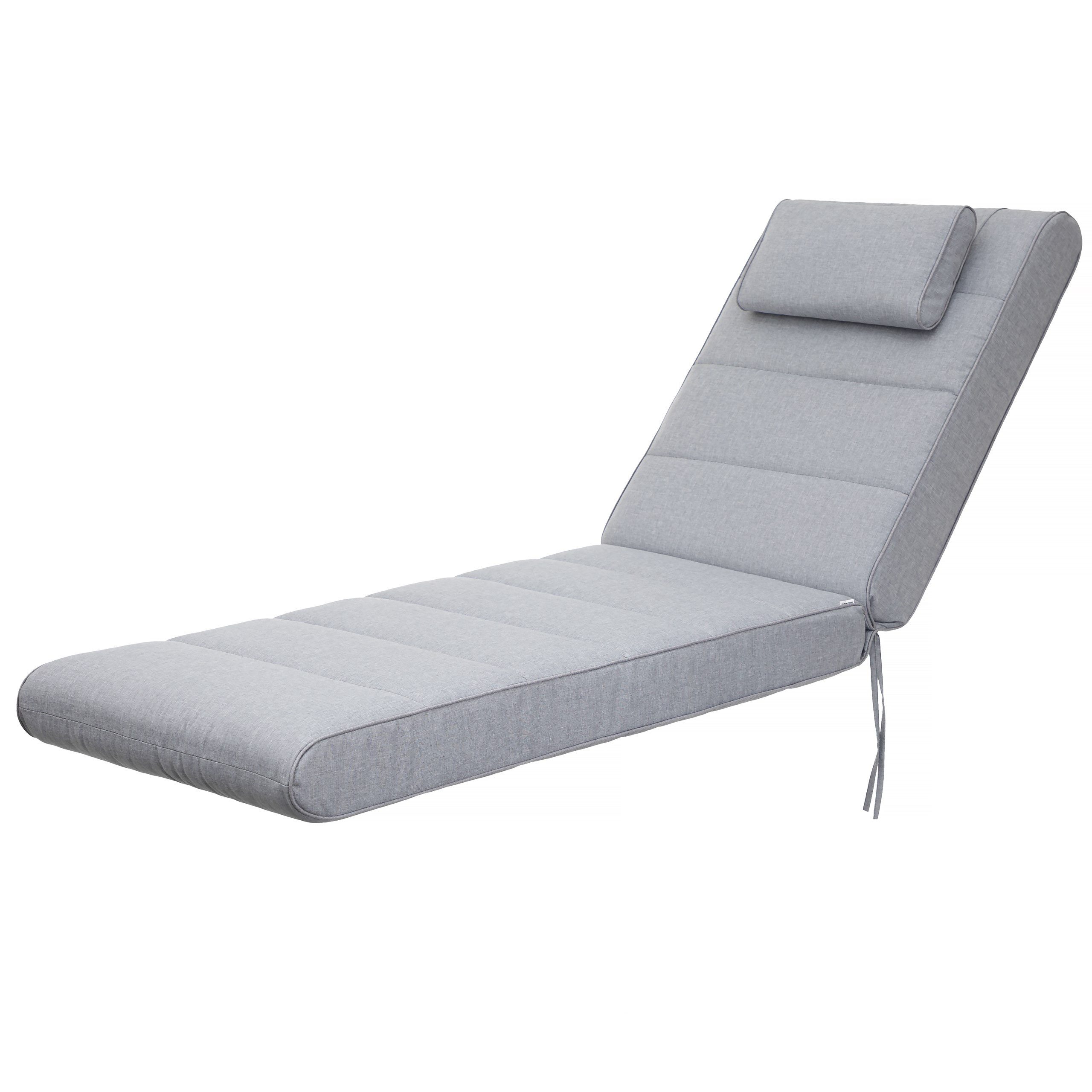 Hobbygarden Polsterauflage Liegenauflage 204x60x10 cm „Malaga“ – extra dicke Gartenliege Auflage, wasserdicht wendbar, für Sonnenliege & Deckchair Made in EU