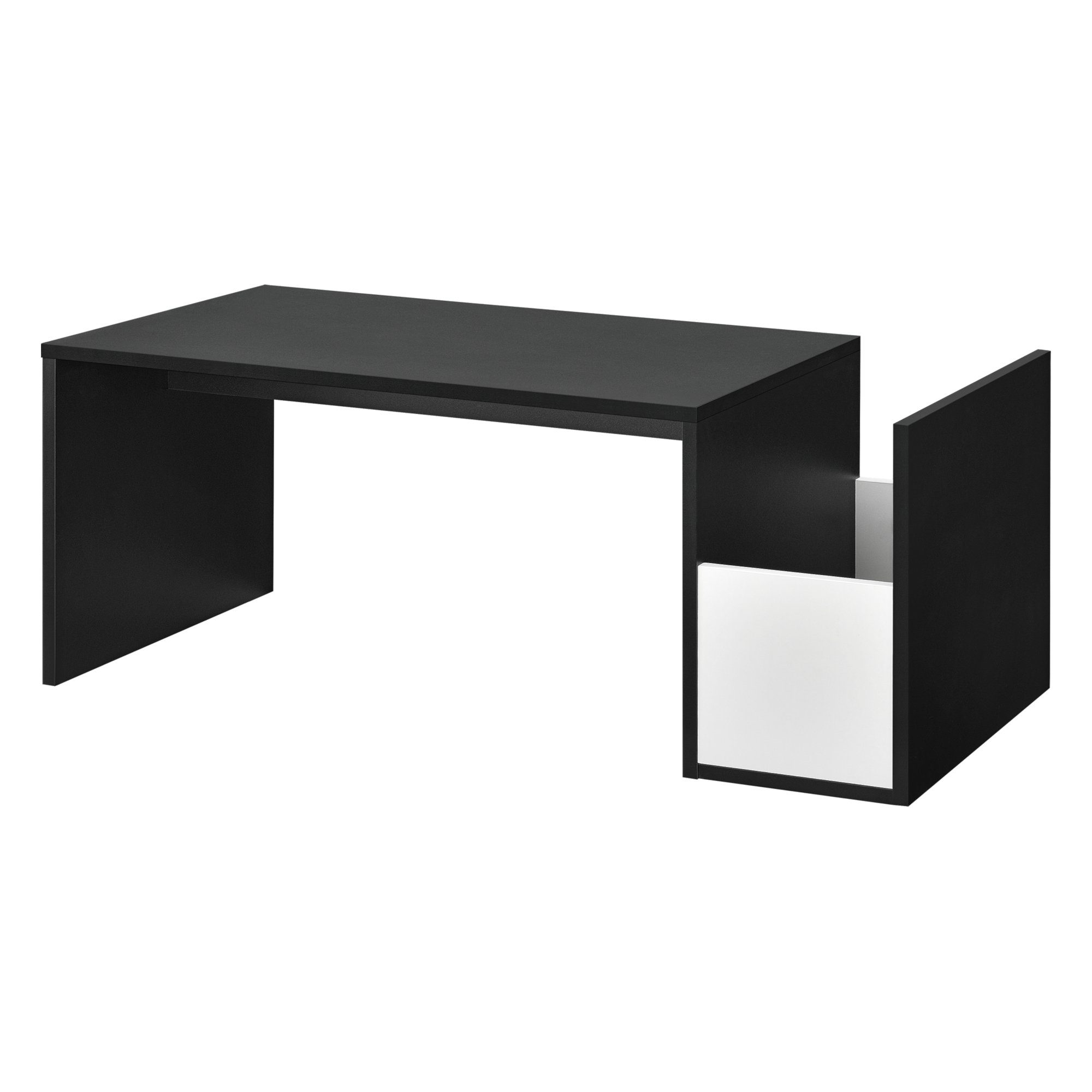 en.casa Couchtisch, Bollnäs Wohnzimmertisch 90x45x35cm Schwarz günstig online kaufen