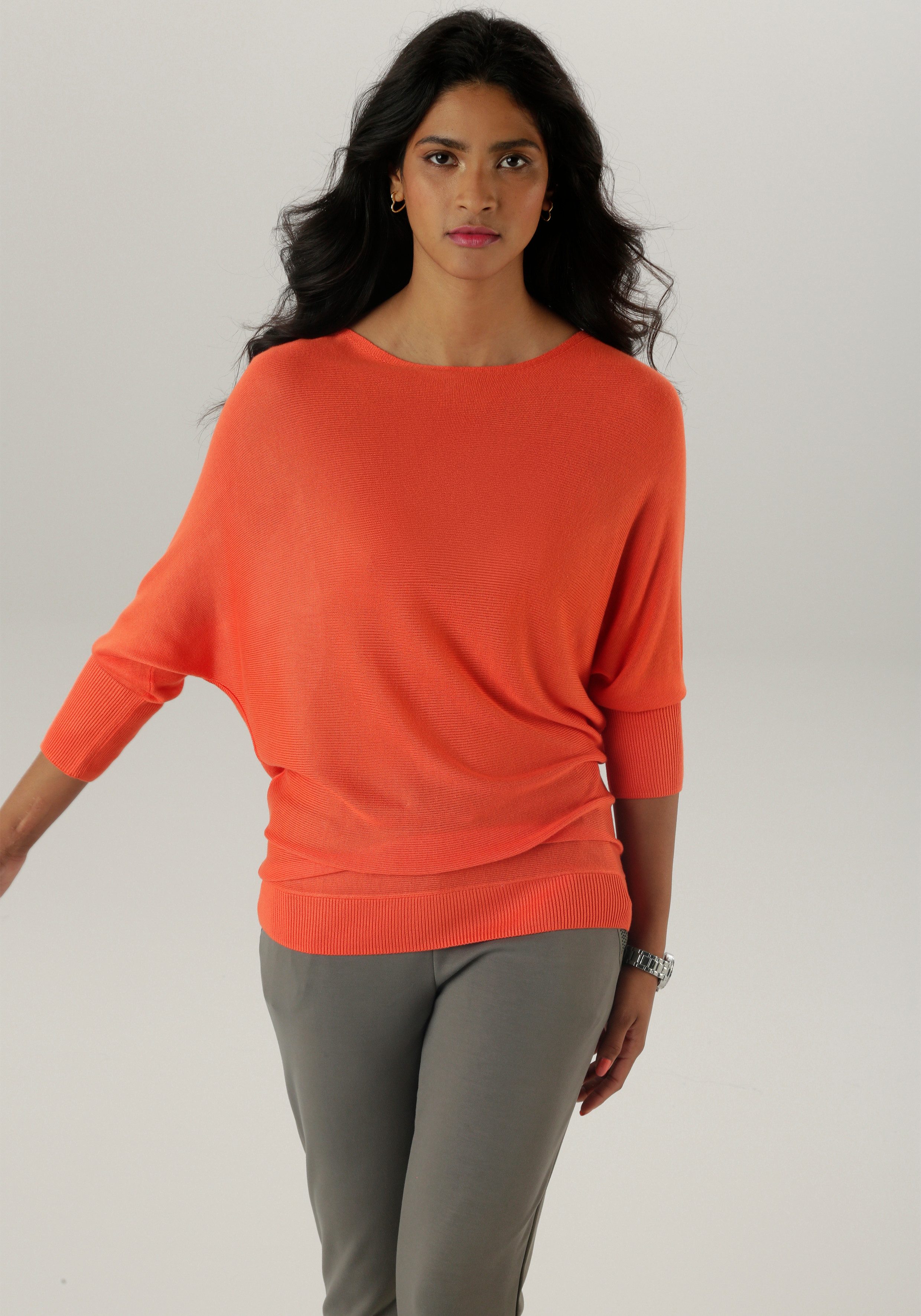 Aniston SELECTED Strickpullover mit U-Boot-Ausschnitt