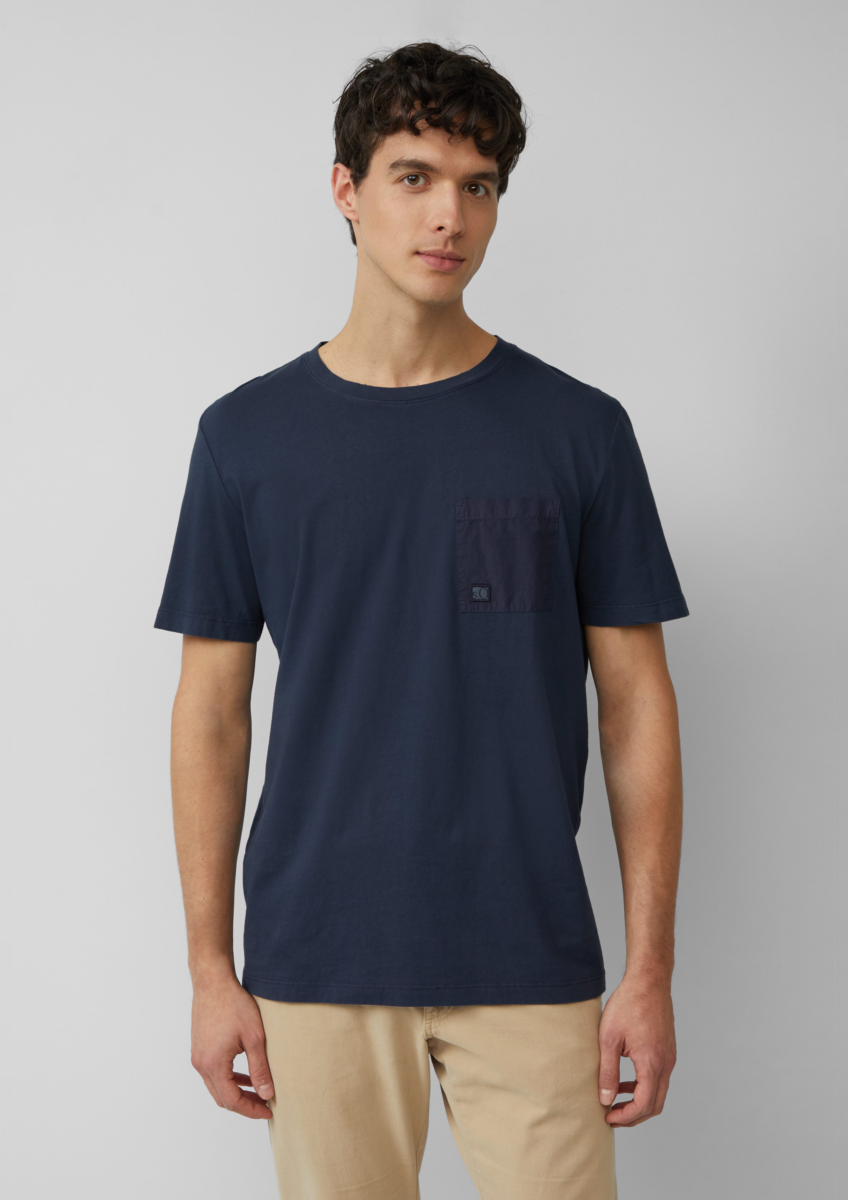 s.Oliver Kurzarmshirt T-Shirt mit Brusttasche und günstig online kaufen