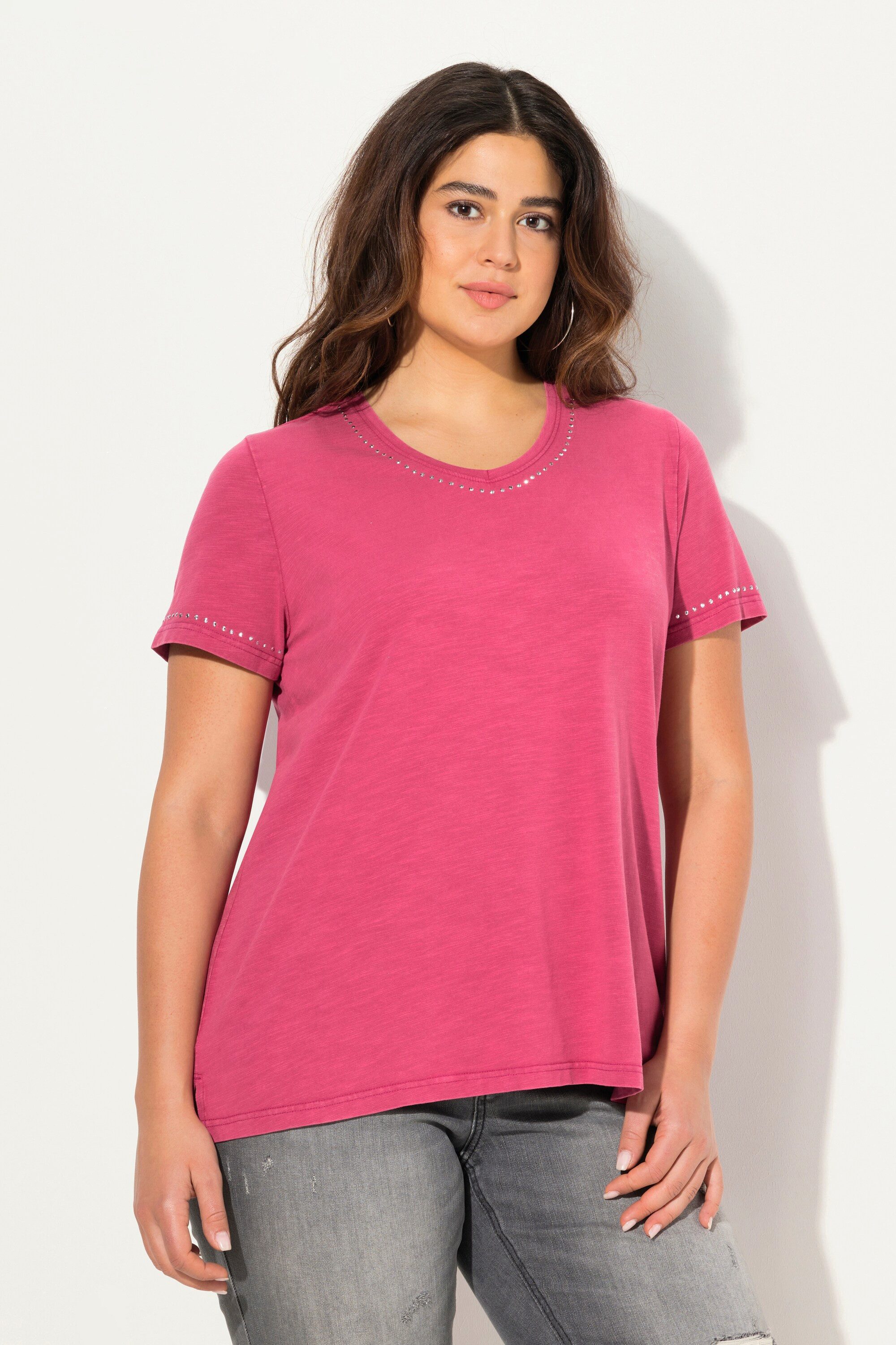 Ulla Popken T-Shirt T-Shirt cold dyed günstig online kaufen
