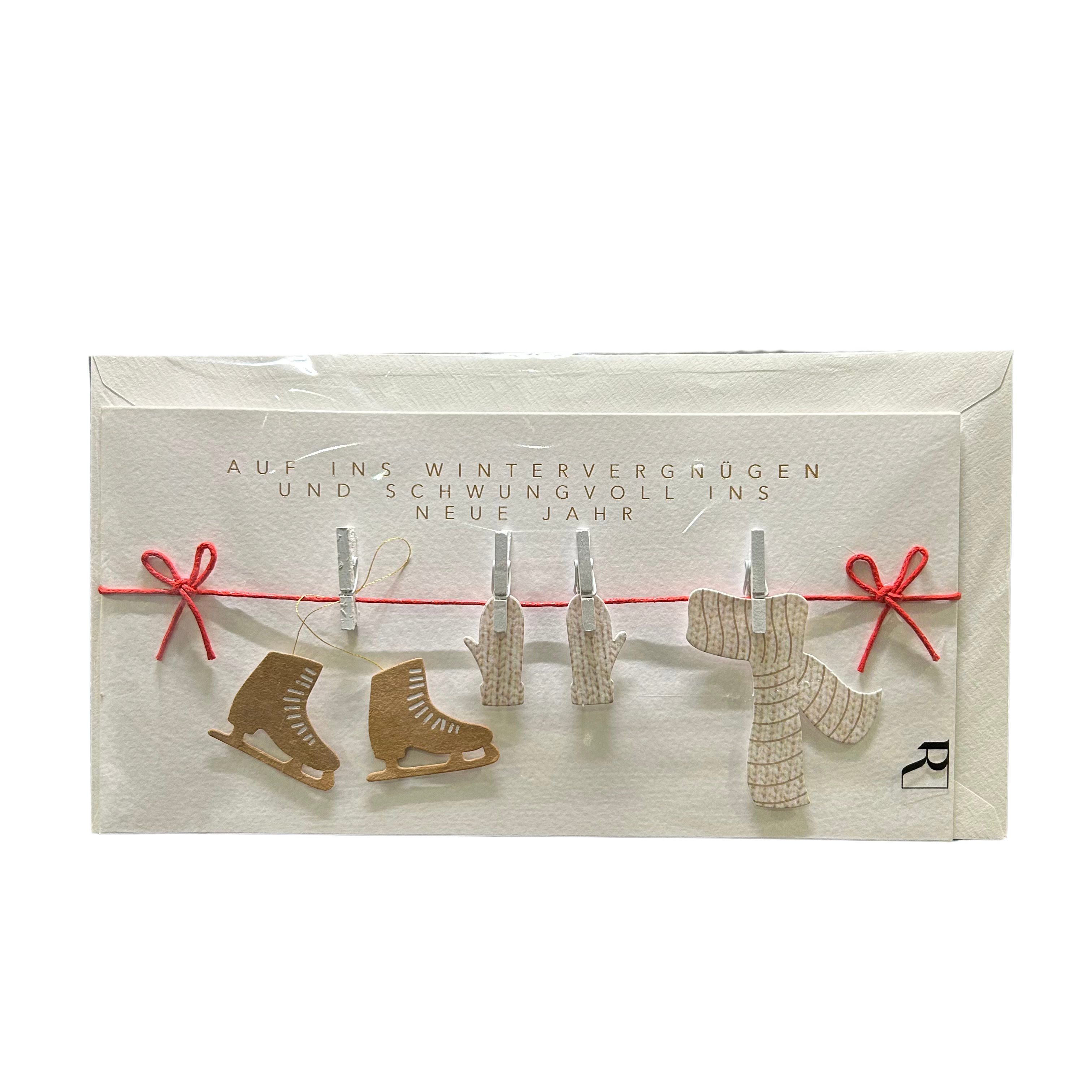 Räder Design Weihnachtskarte Weihnachtskarte Auf ins Wintervergnügen von räder design
