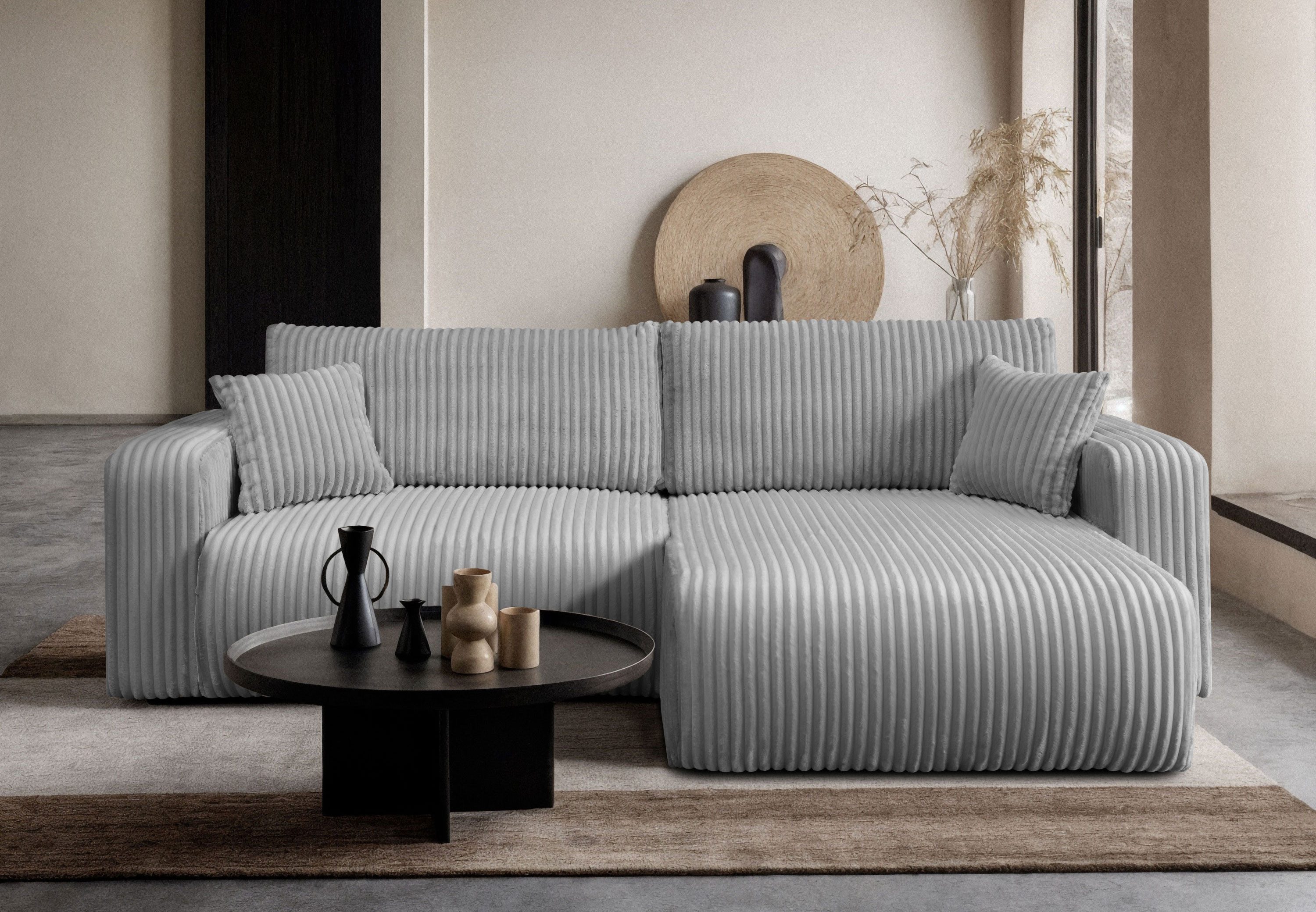 Lookway Ecksofa MOVE mit Schlaffunktion und Bettkasten, Breite: 247 cm