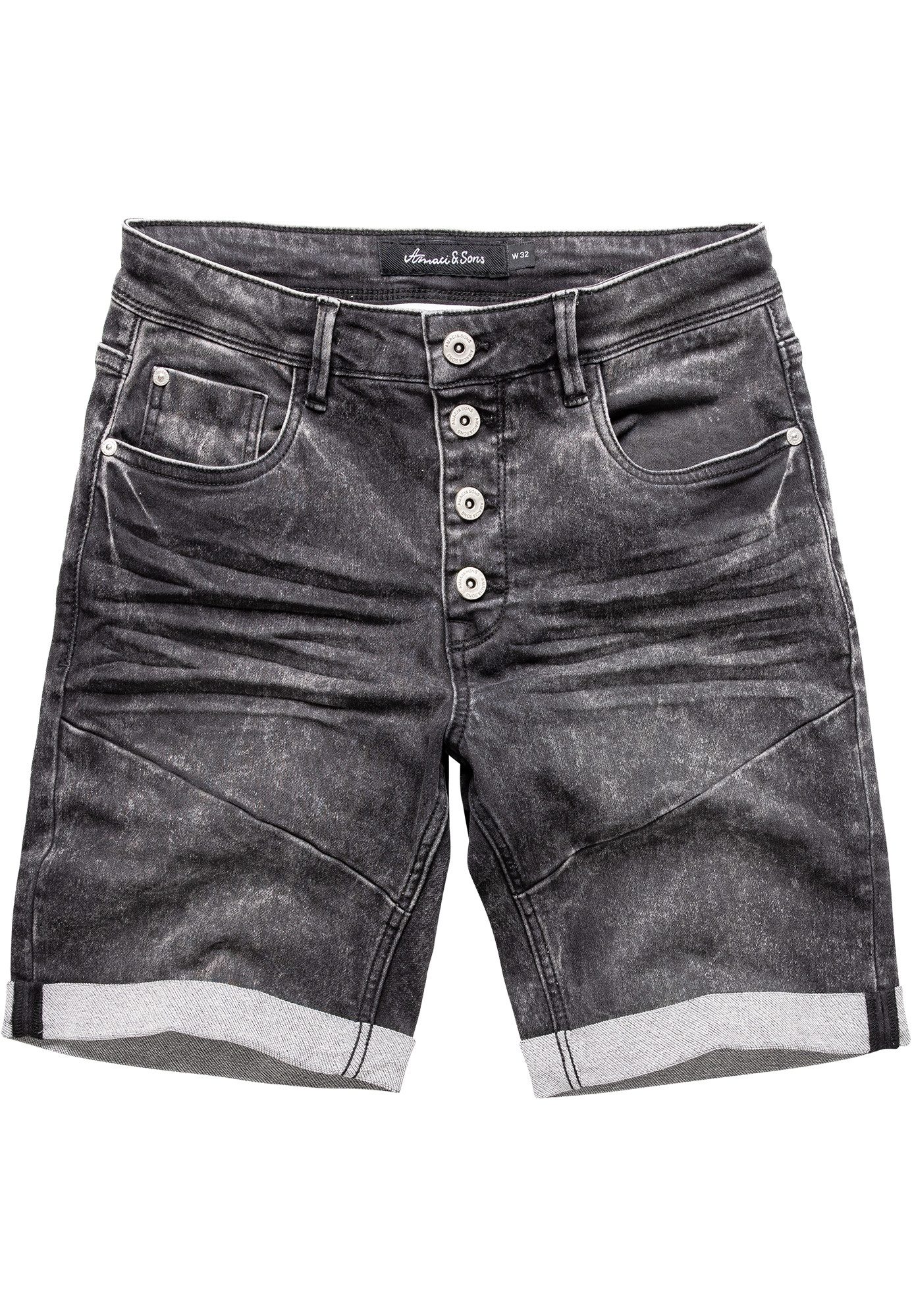 Amaci&Sons Jeansshorts NILES Jeansshorts Herren Bermuda Jeans Short Hose Re günstig online kaufen
