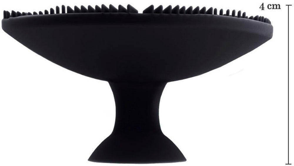 Luvia Cosmetics Kosmetikpinsel-Set Brush Cleansing in Reinigung; passt Pad Black, Hand. bequem Design wassersparende - jede für