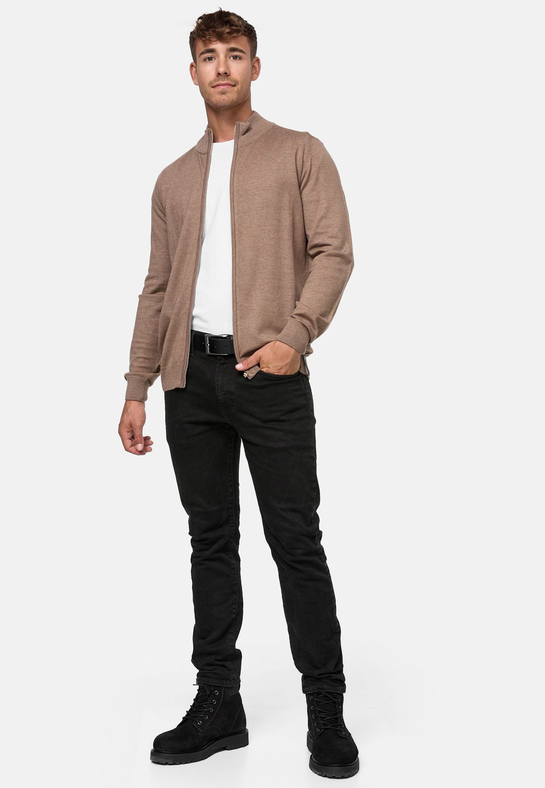 Indicode Strickjacke Herren Lau Herrenstrickjacke