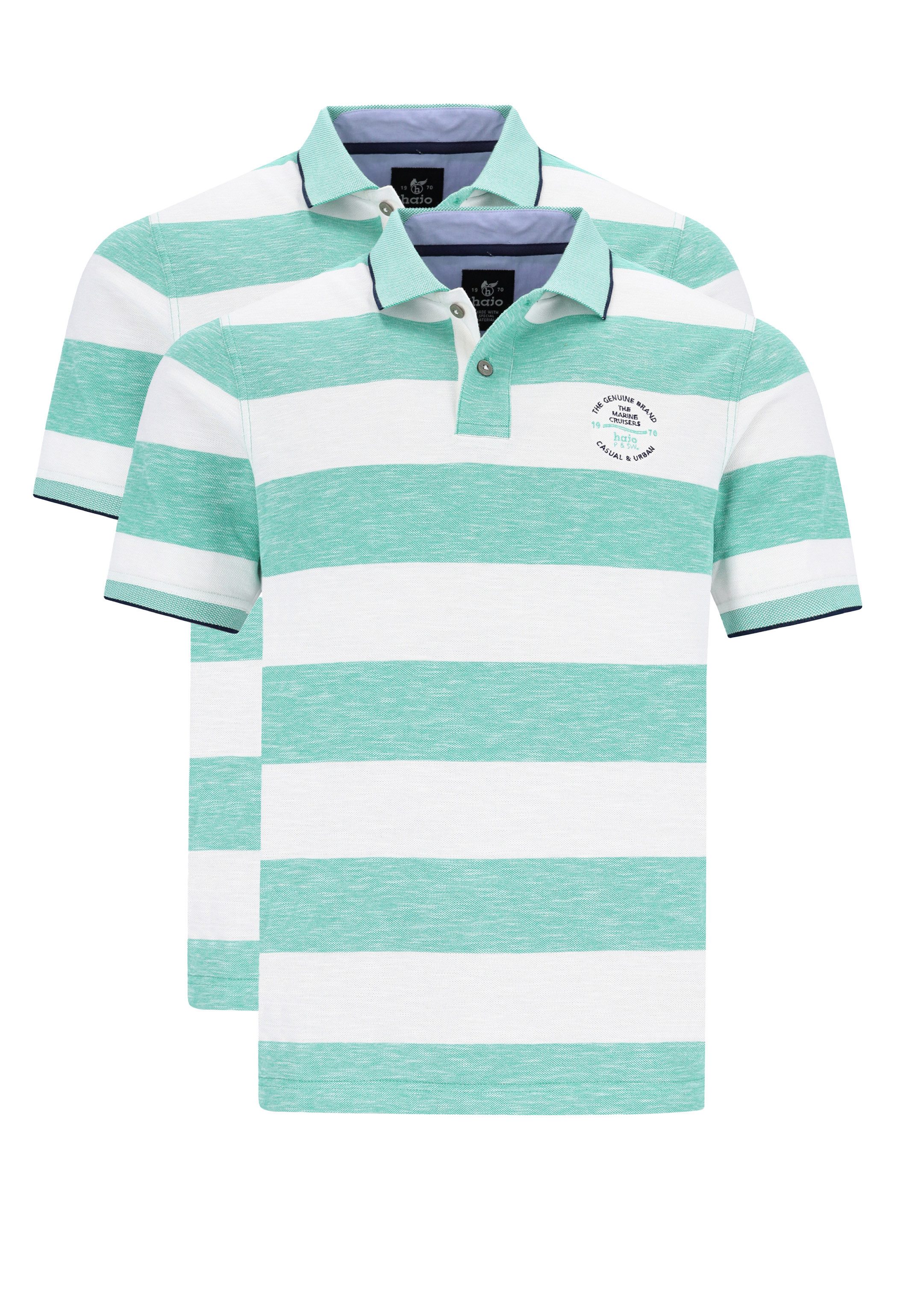Hajo Poloshirt 2er Pack Riviera (Spar-Set, günstig online kaufen