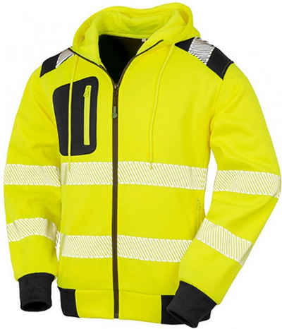 Result Arbeitsjacke Recycled Robust Safety Hoody - Sicherheitsjacke mit Kapuze