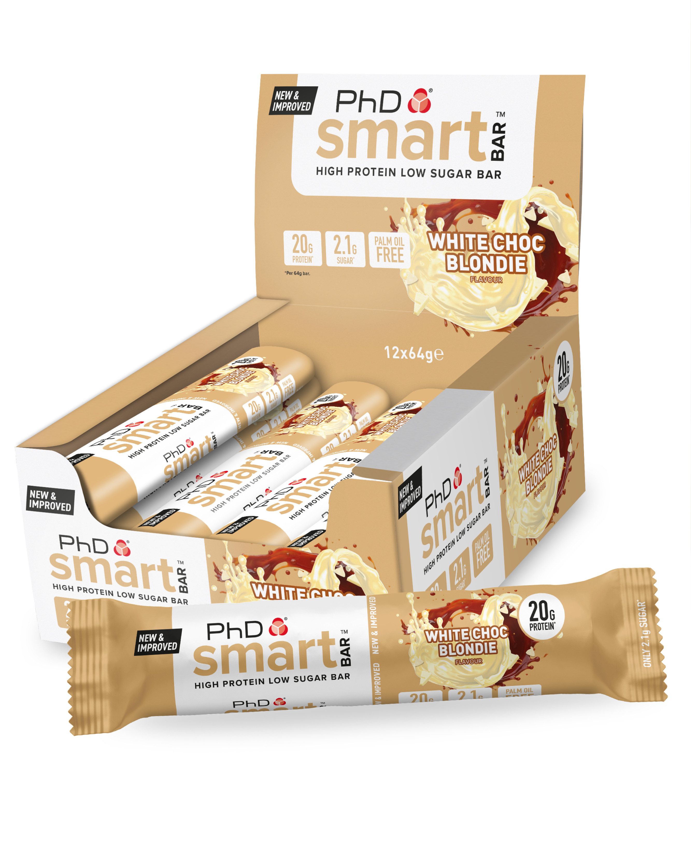 Science in Sport PhD Nutrition Smart Bar Protein Riegel, 64 g