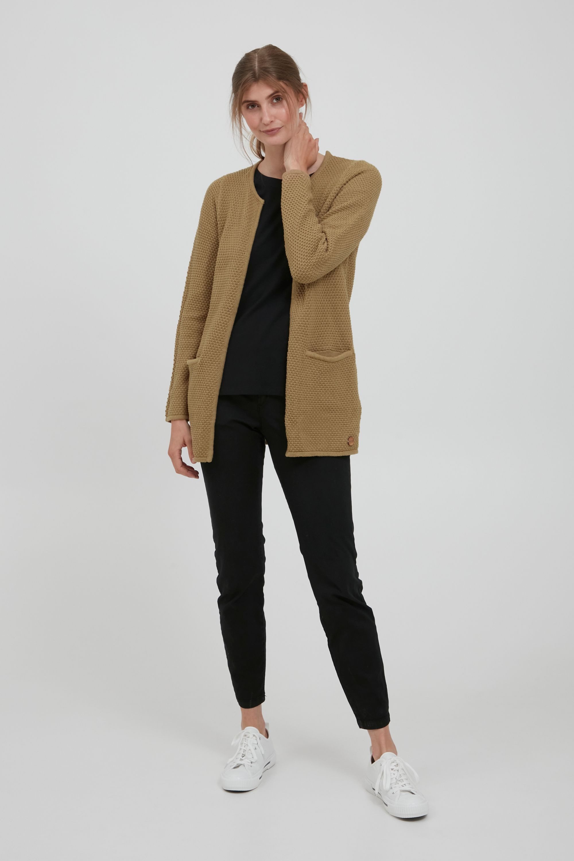 OXMO Strickjacke OXHilda Strickjacke im Perlstrickmuster günstig online kaufen