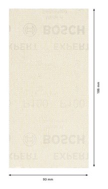 BOSCH Schleifpapier Expert M480 Schleifnetze, (10 Stück), Expert M480 für Schwingschleifer, 93 x 186 mm, K 100 - 10er-Pack