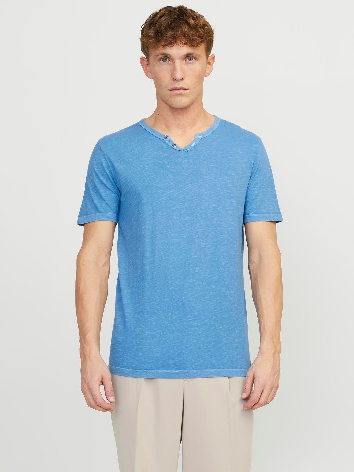 Jack & Jones T-Shirt JJESPLIT NECK günstig online kaufen