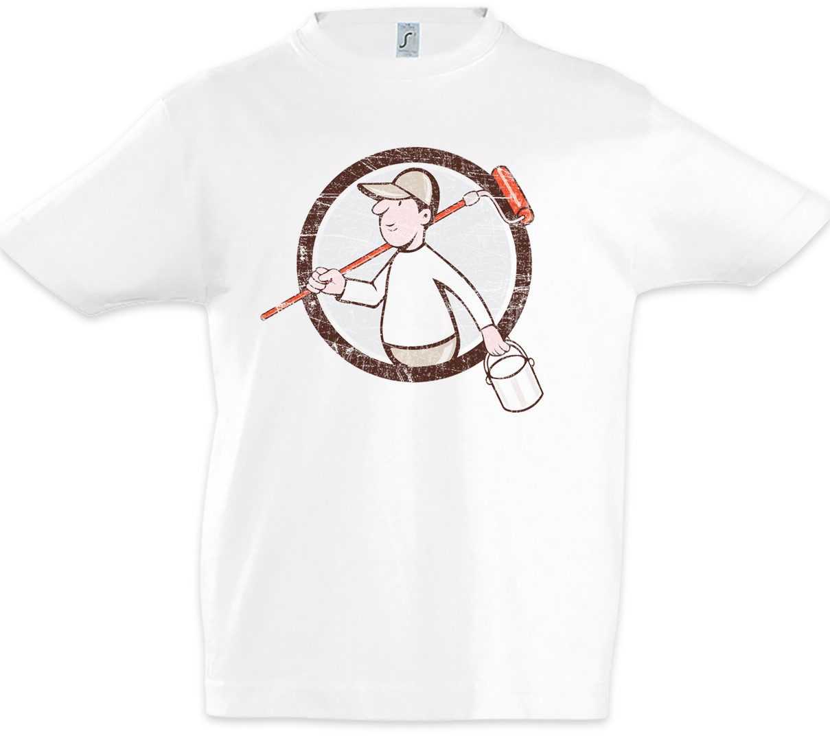 Print-Shirt Painter VI Kinder T-Shirt Maler Artist Lackierer Handwerk Künstler