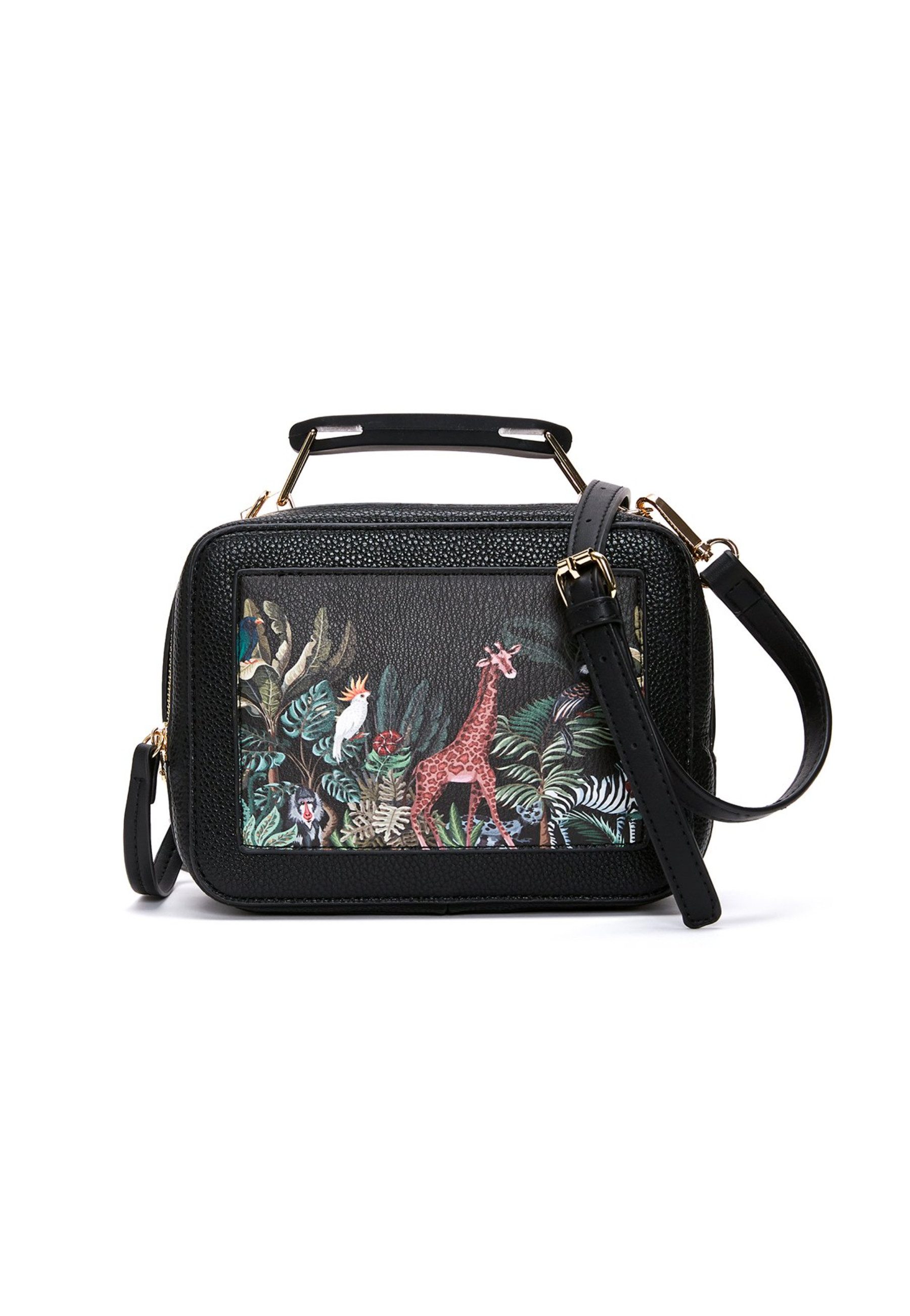 Derimod Umhängetasche Bedruckte Handtasche aus Kunstleder