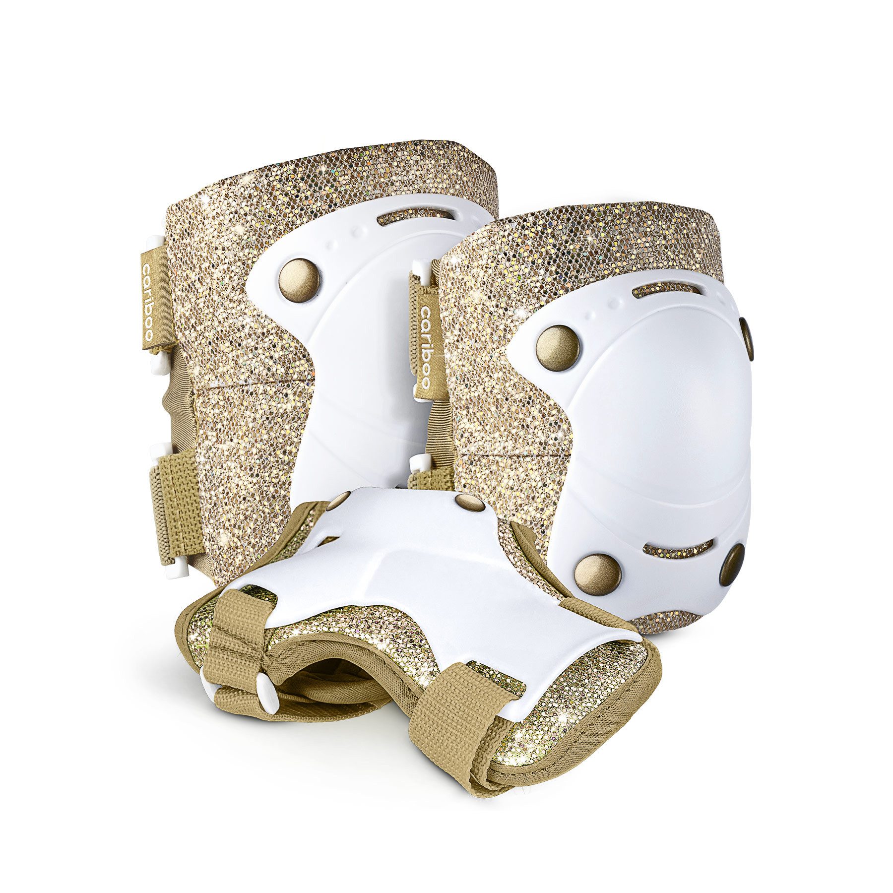 Cariboo Protektoren-Set Kinder-Protektorenset CARIBOO BALLERINA 3x2 Glitzer