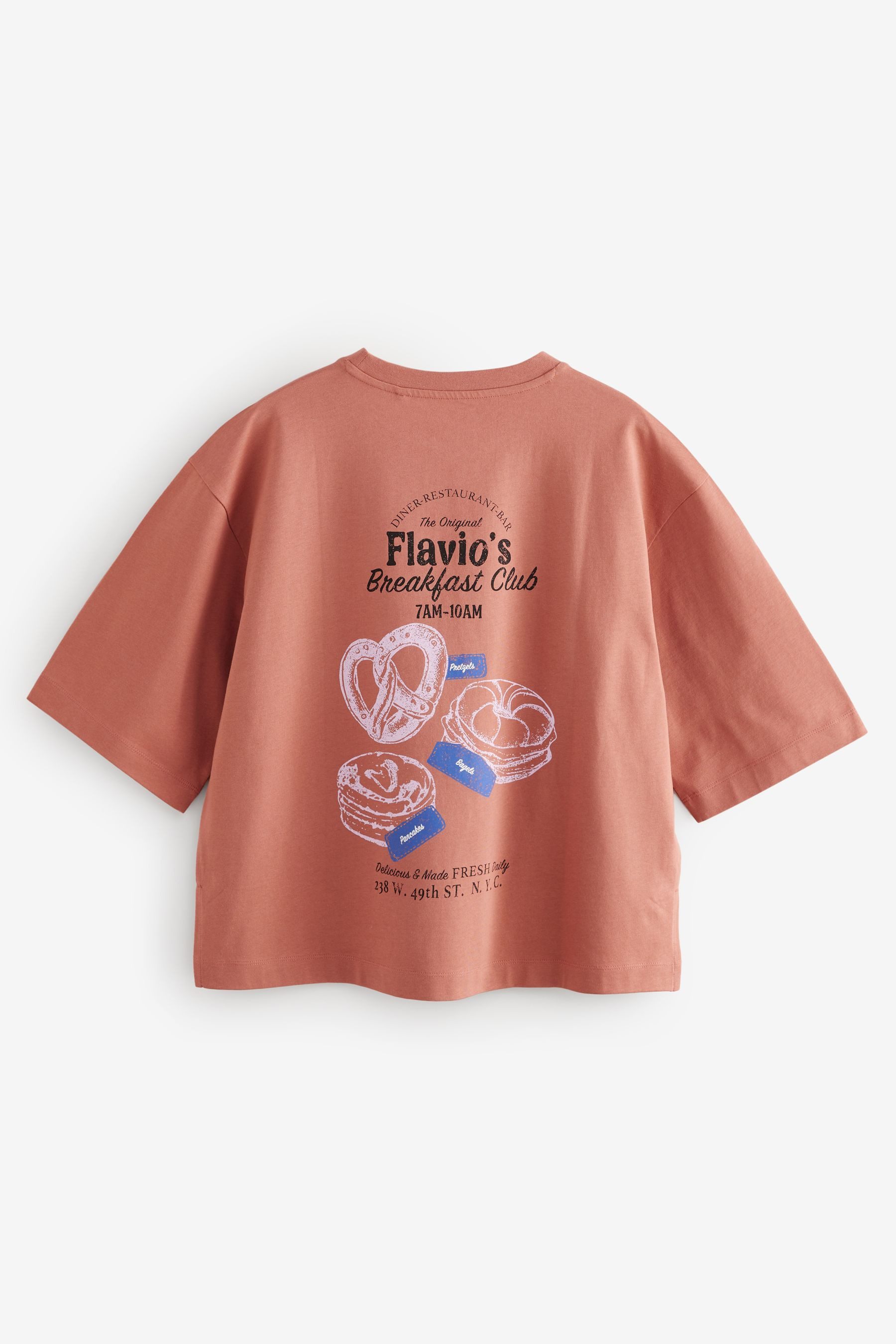 Next T-Shirt T-Shirt mit Rückengrafik Gebäck günstig online kaufen