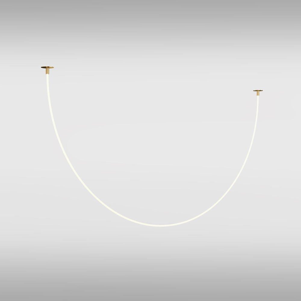 Maytoni Deckenleuchten LED Deckenleuchte Tau in Transparent und Gold 40W 2200lm, LED