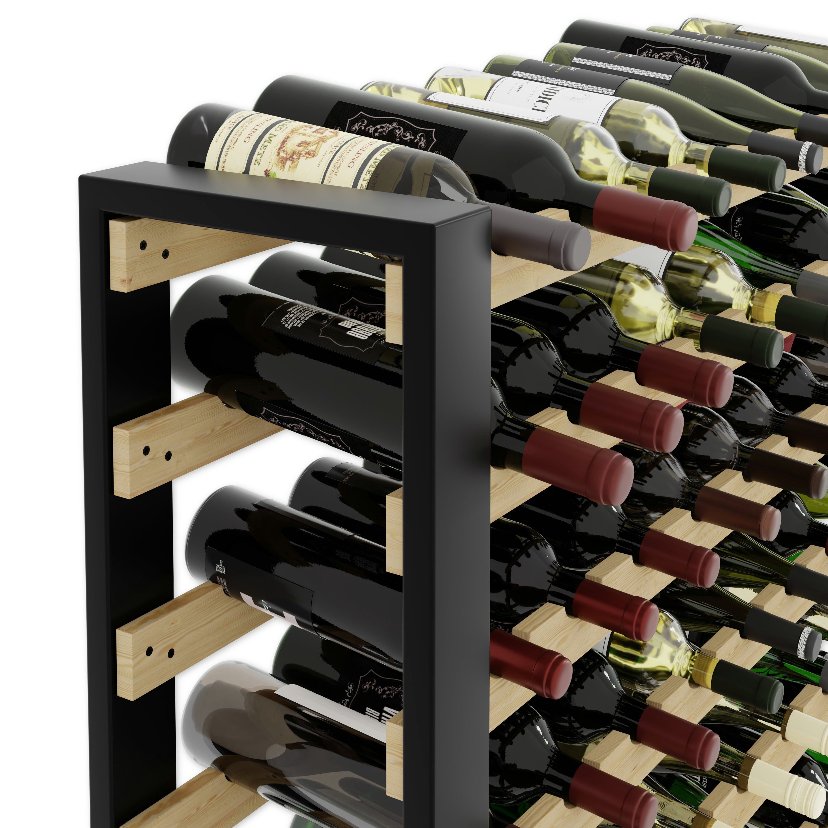Lenmar Weinregal LOFT Weinregal aus Holz,Flaschenregal,Kellerregal,Regale,Weinständer – Bild 5 von 5