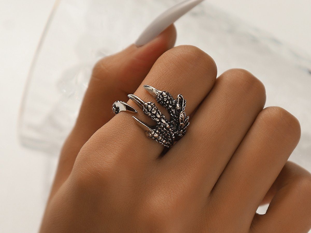Eyecatcher Fingerring Drachen Klauen Ring. Gothic günstig online kaufen