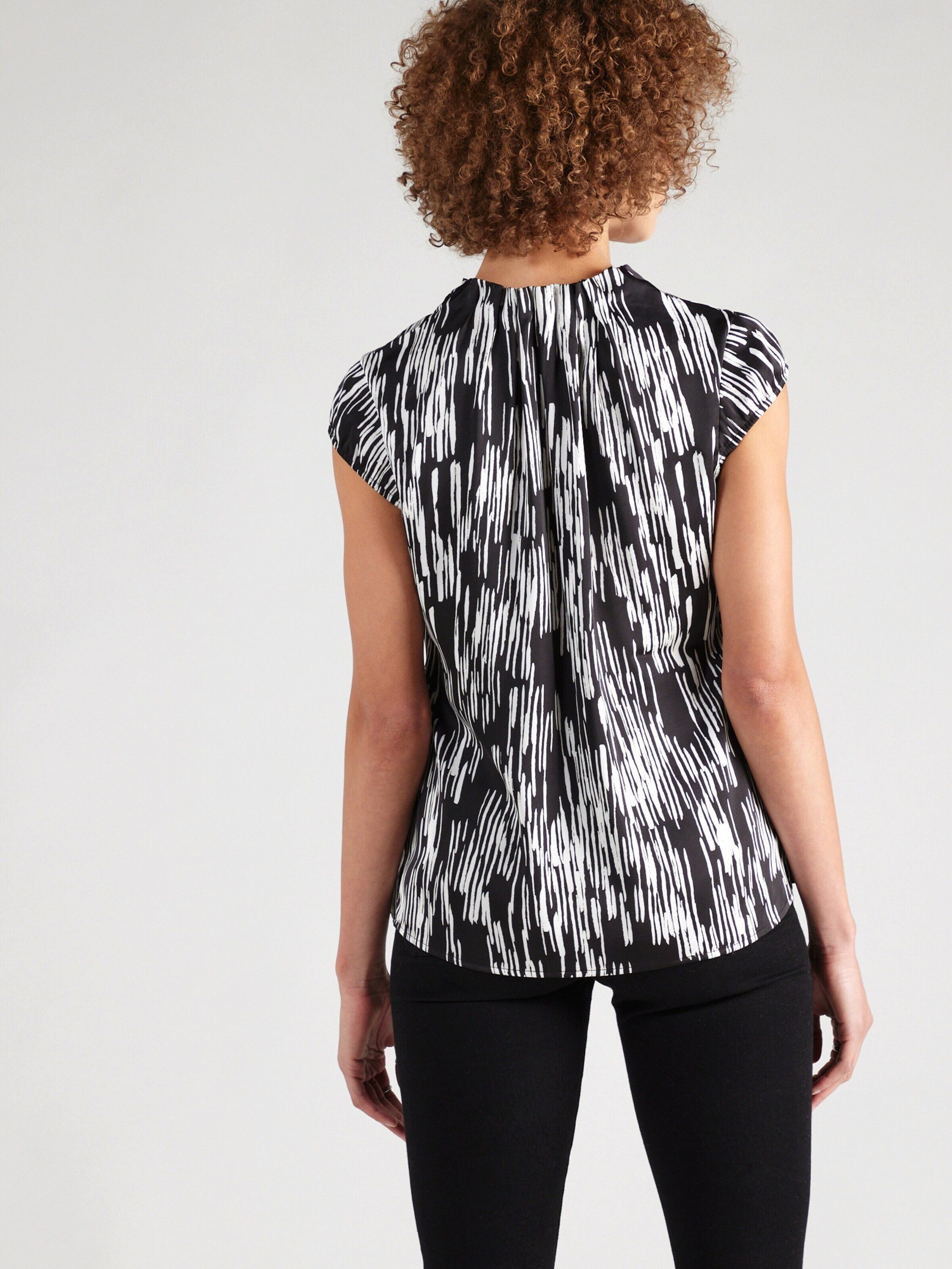 comma Kurzarmbluse (1-tlg) Drapiert/gerafft