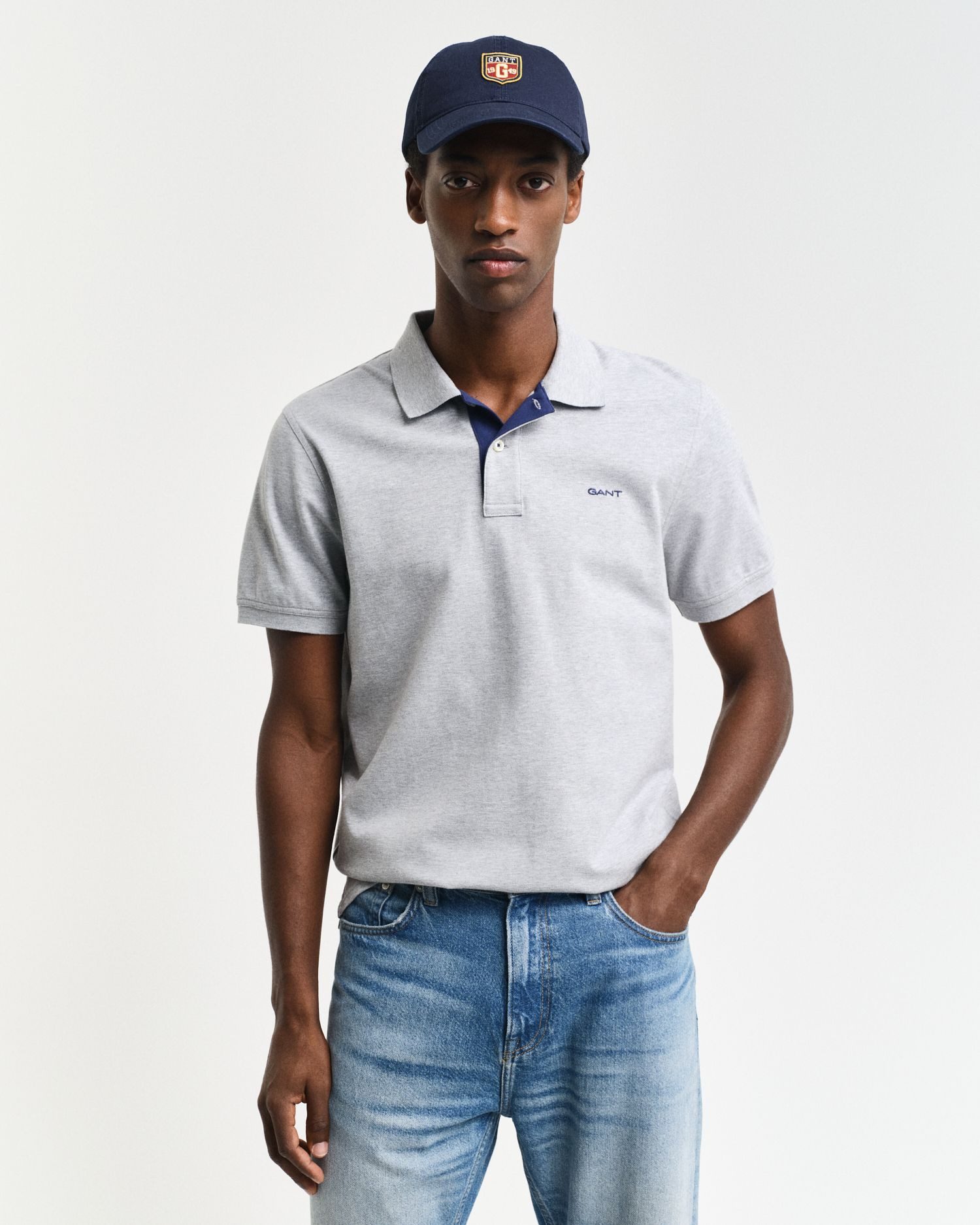 Gant Poloshirt 2062026 Herren Kontrast Pique Poloshirt aus Better Cotton günstig online kaufen