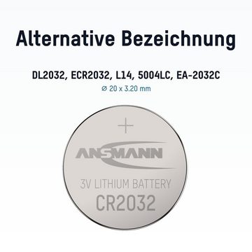 ANSMANN AG 10x CR2032 Batterie Lithium Knopfzelle 3V /für TAN-Gerät, Uhren, etc. Knopfzelle