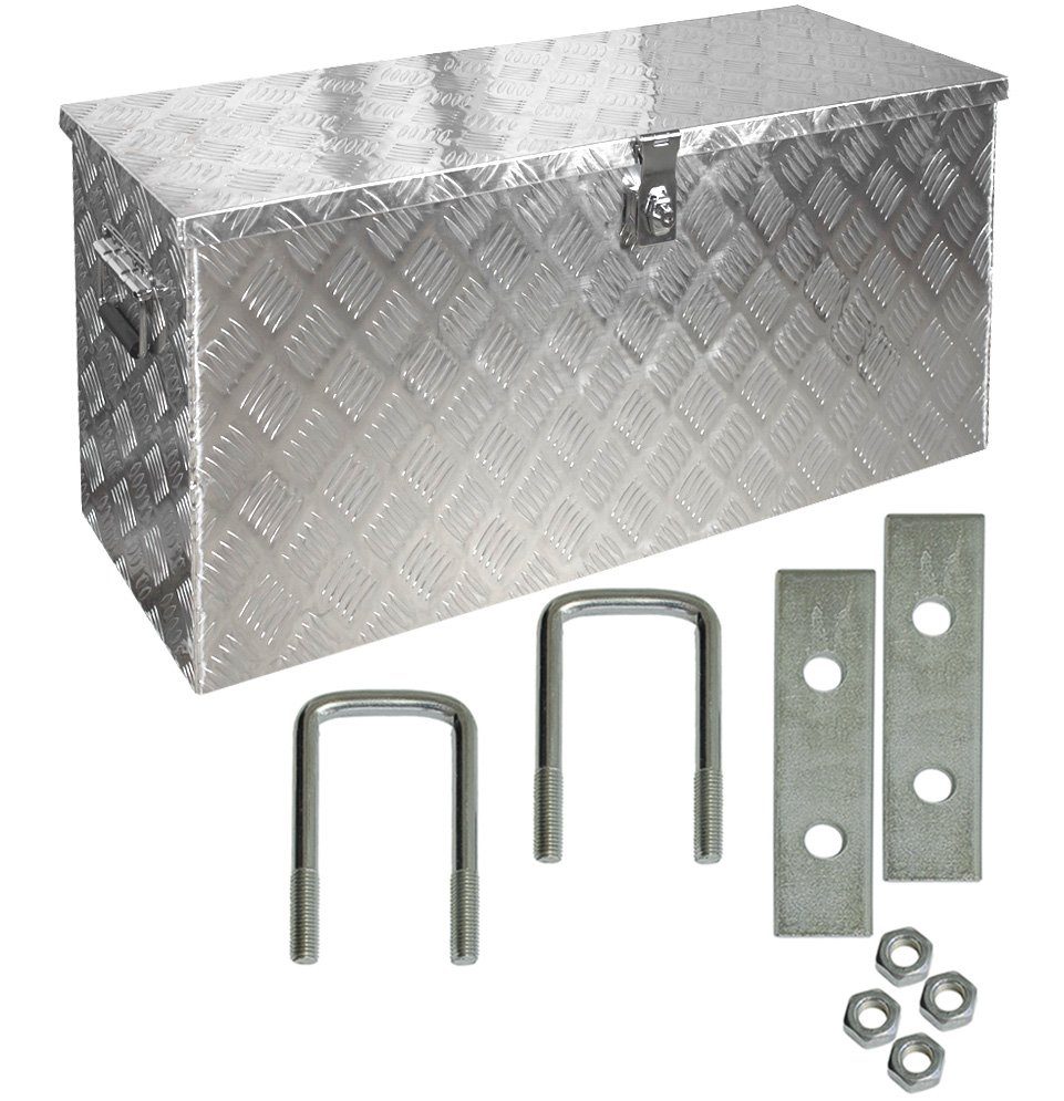 Anhänger-Deichselbox Truckbox Deichselbox Deichselkasten D120 inkl. Montagesatz Aluminium