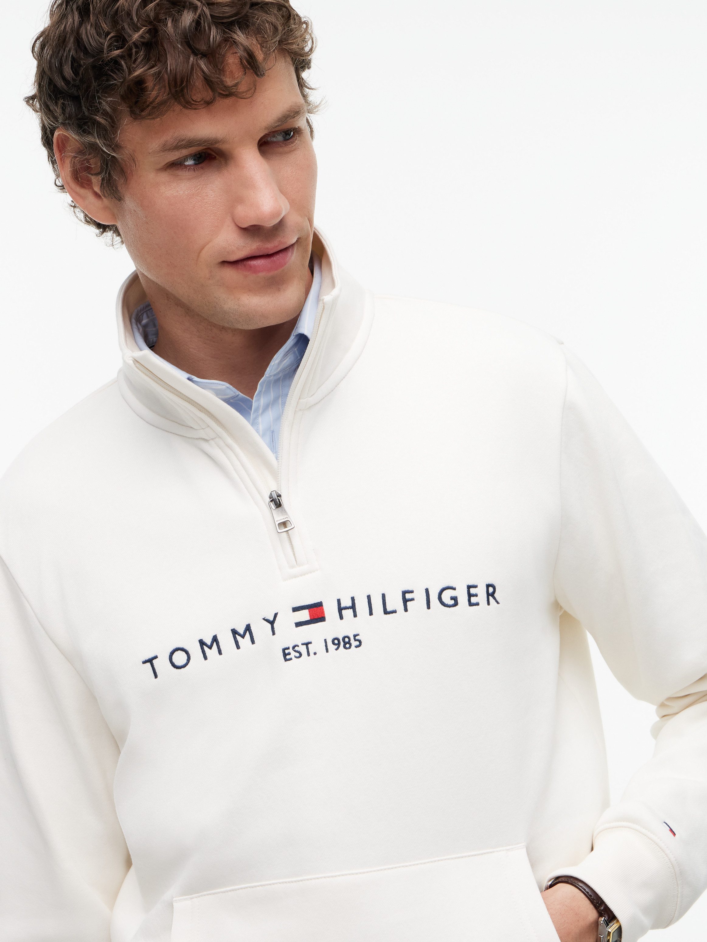 Tommy Hilfiger Sweatshirt TOMMY LOGO MOCKNECK – Bild 2 von 5