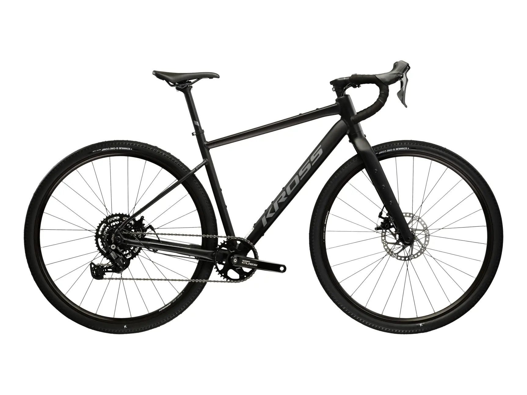 Kross Gravelbike KROSS Gravelbike Esker 1.0 28" schwarz 18 Gänge Gabel aus Carbon 2026, 18 Gang, Kettenschaltung, Carbon aus Gabel