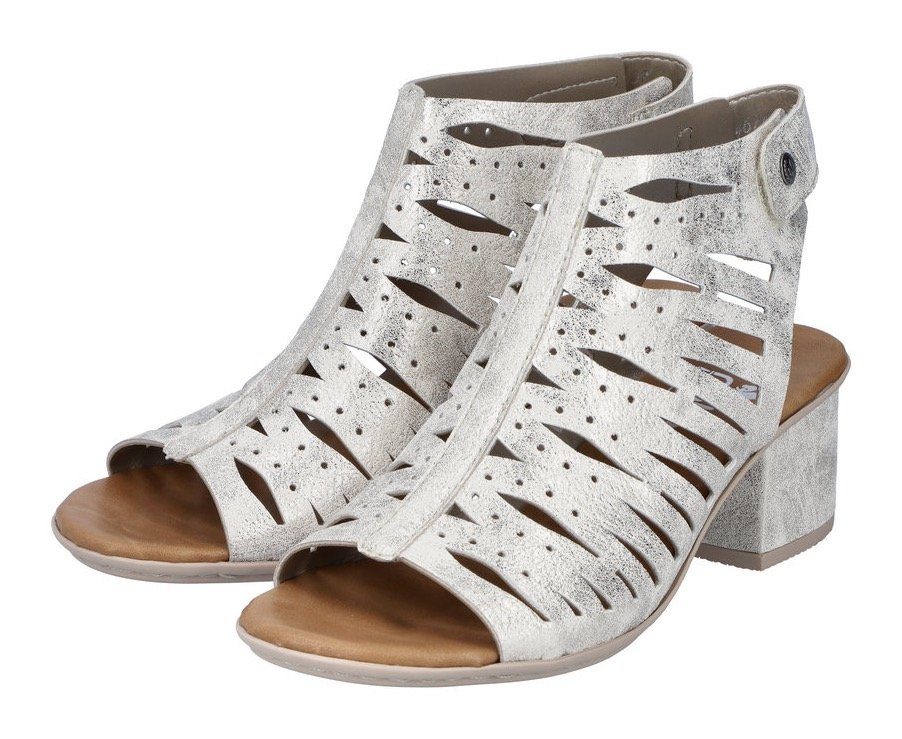 im Metallic-Look Rieker Sandalette