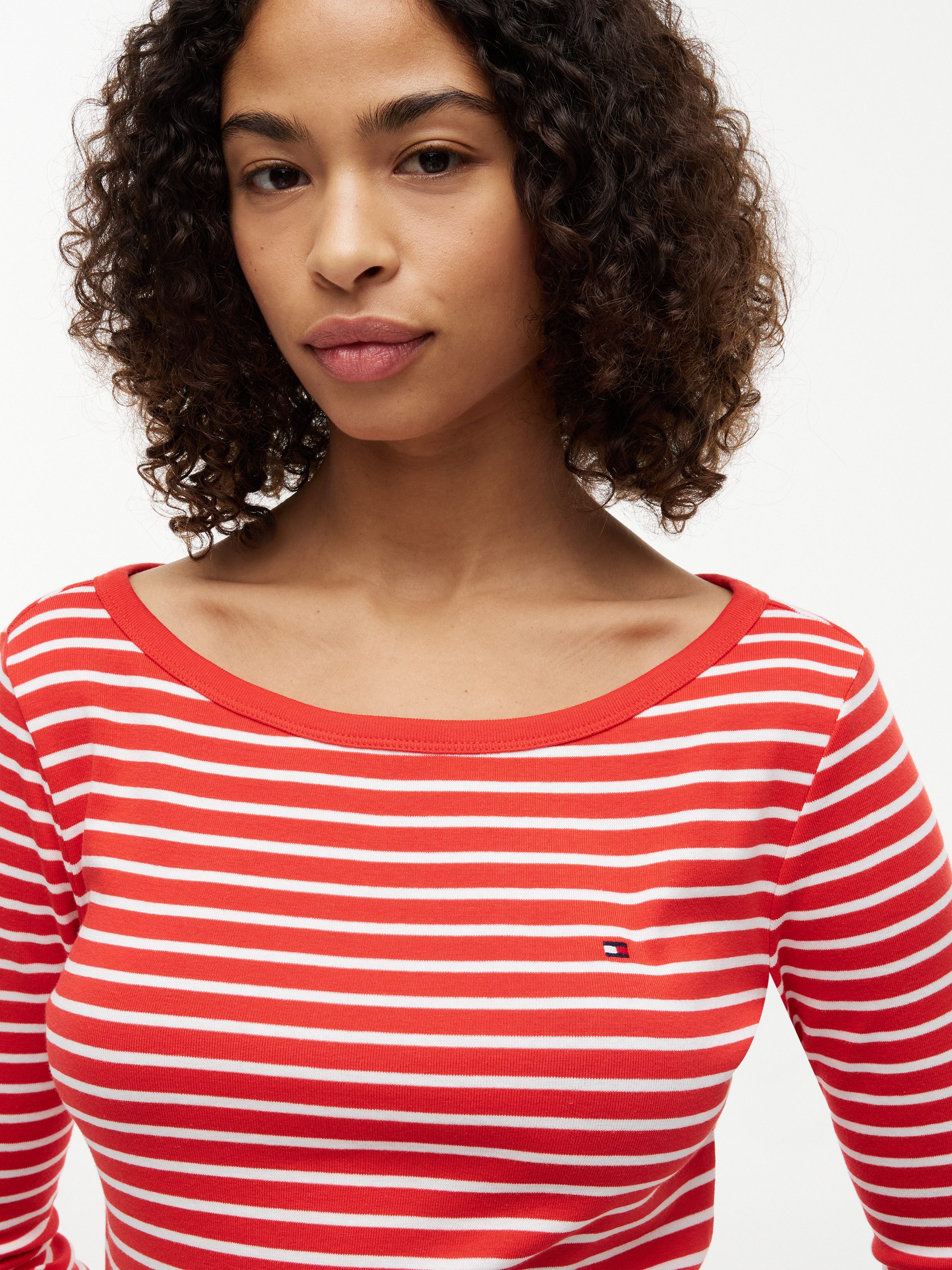 Tommy Hilfiger 3/4-Arm-Shirt CODY BOAT-NK 3/4 SLV TEE Baumwolle