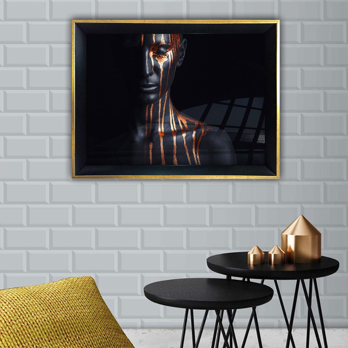 Wallity Leinwandbild ALP1266, Bunt, 35 x 45 cm, 100% Glas