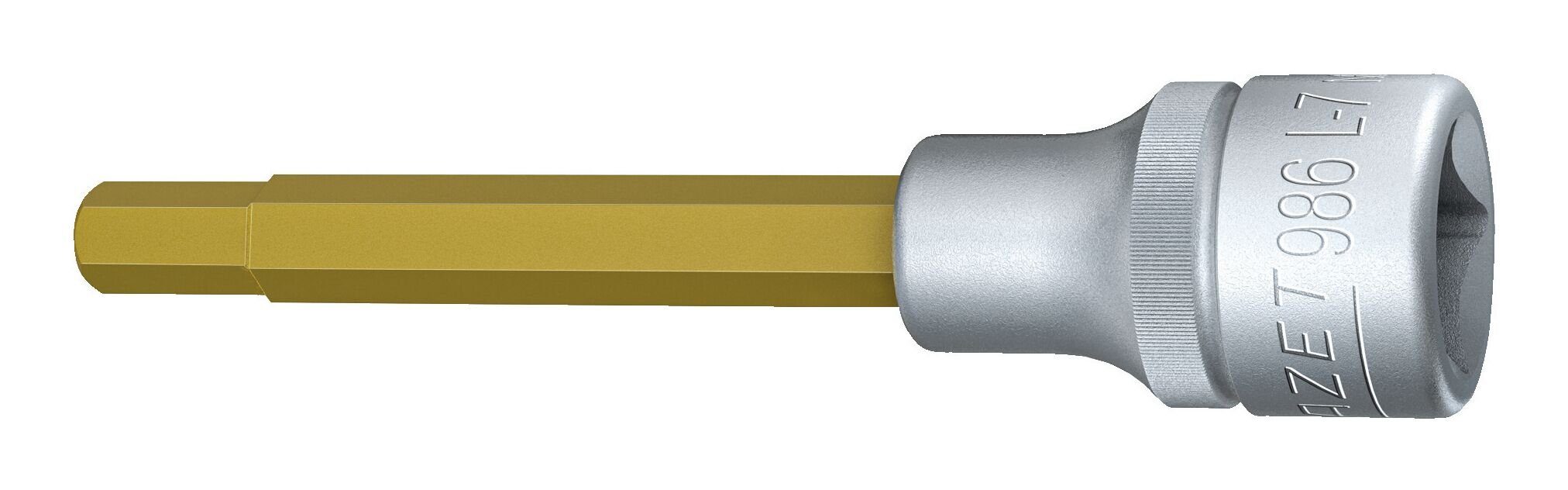 HAZET Steckschlüssel, Schraubendrehereinsatz 1/2" Innensechskant 7 x 100 mm