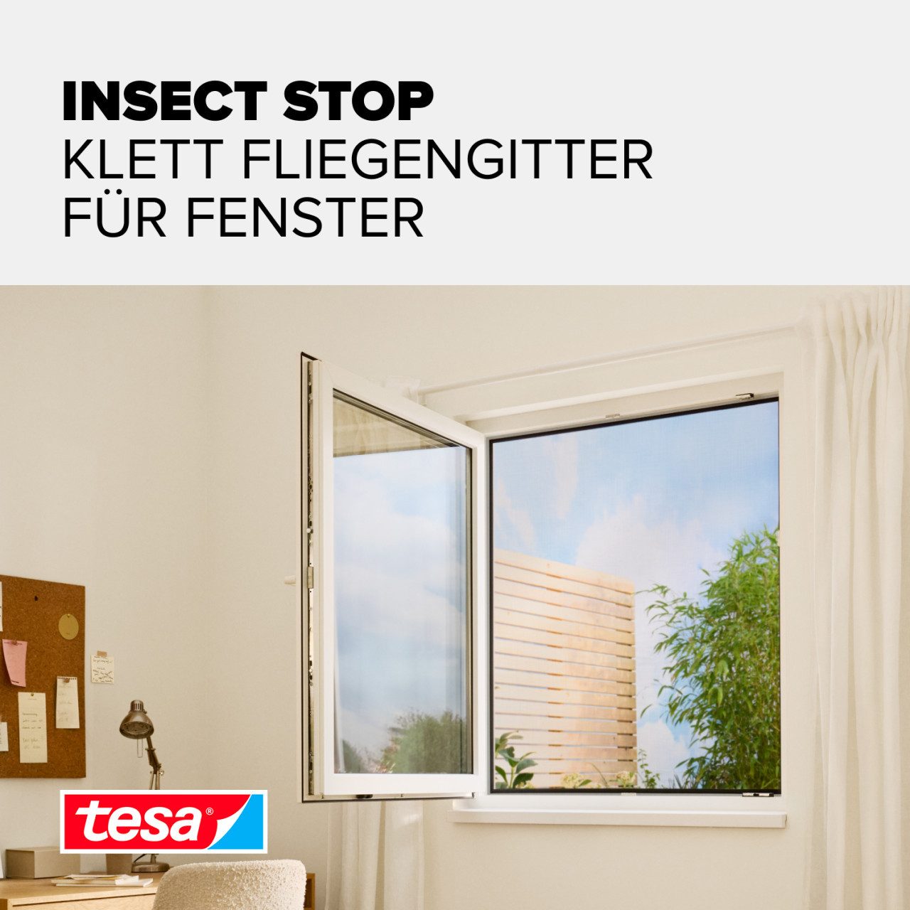 tesa Fliegengitter-Gewebe tesa Fliegengitter STANDARD 150 x 180 cm weiß
