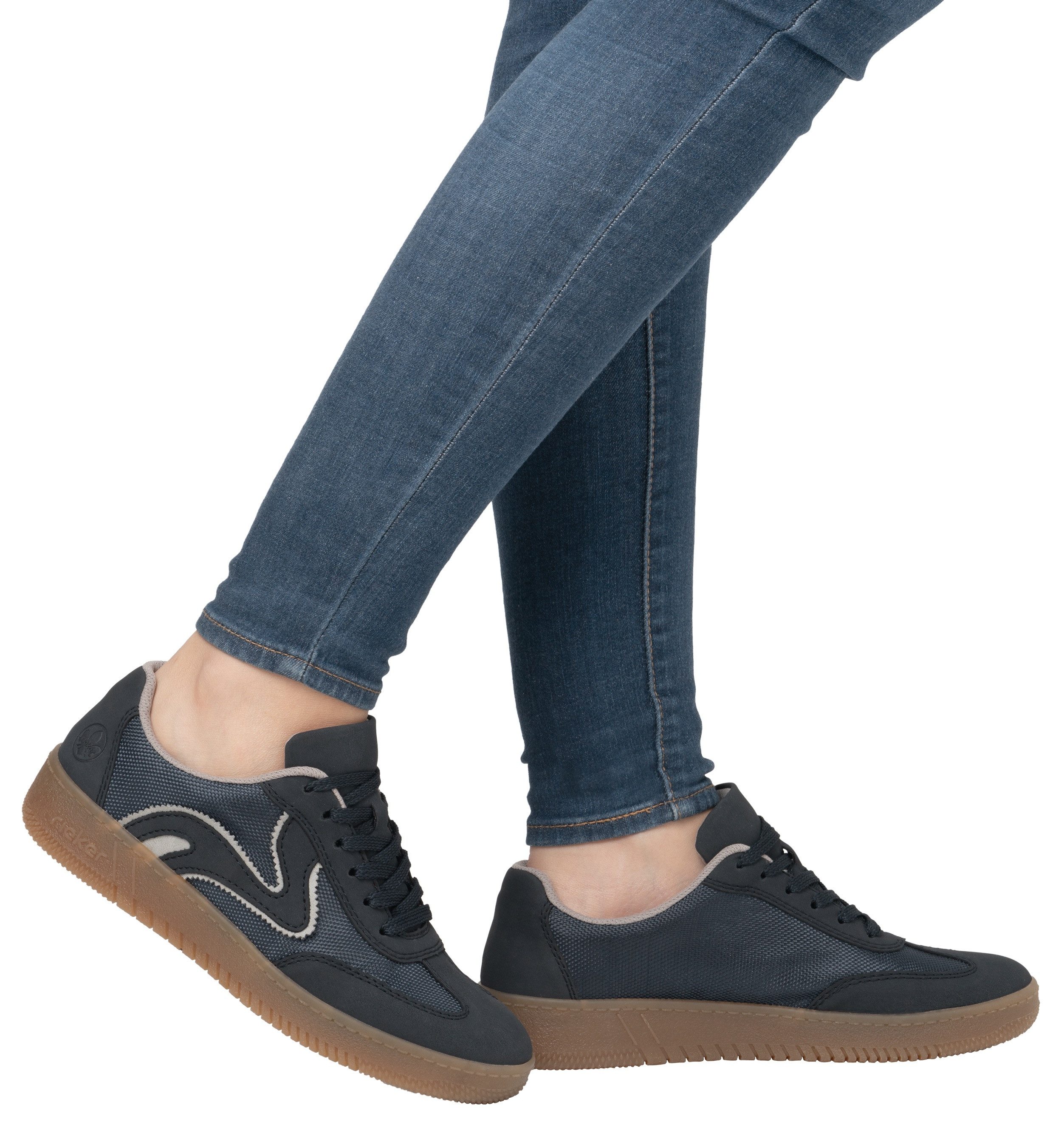 Rieker Sport Plateausneaker, Freizeitschuh, Halbschuh, Schnürschuh in vegan günstig online kaufen