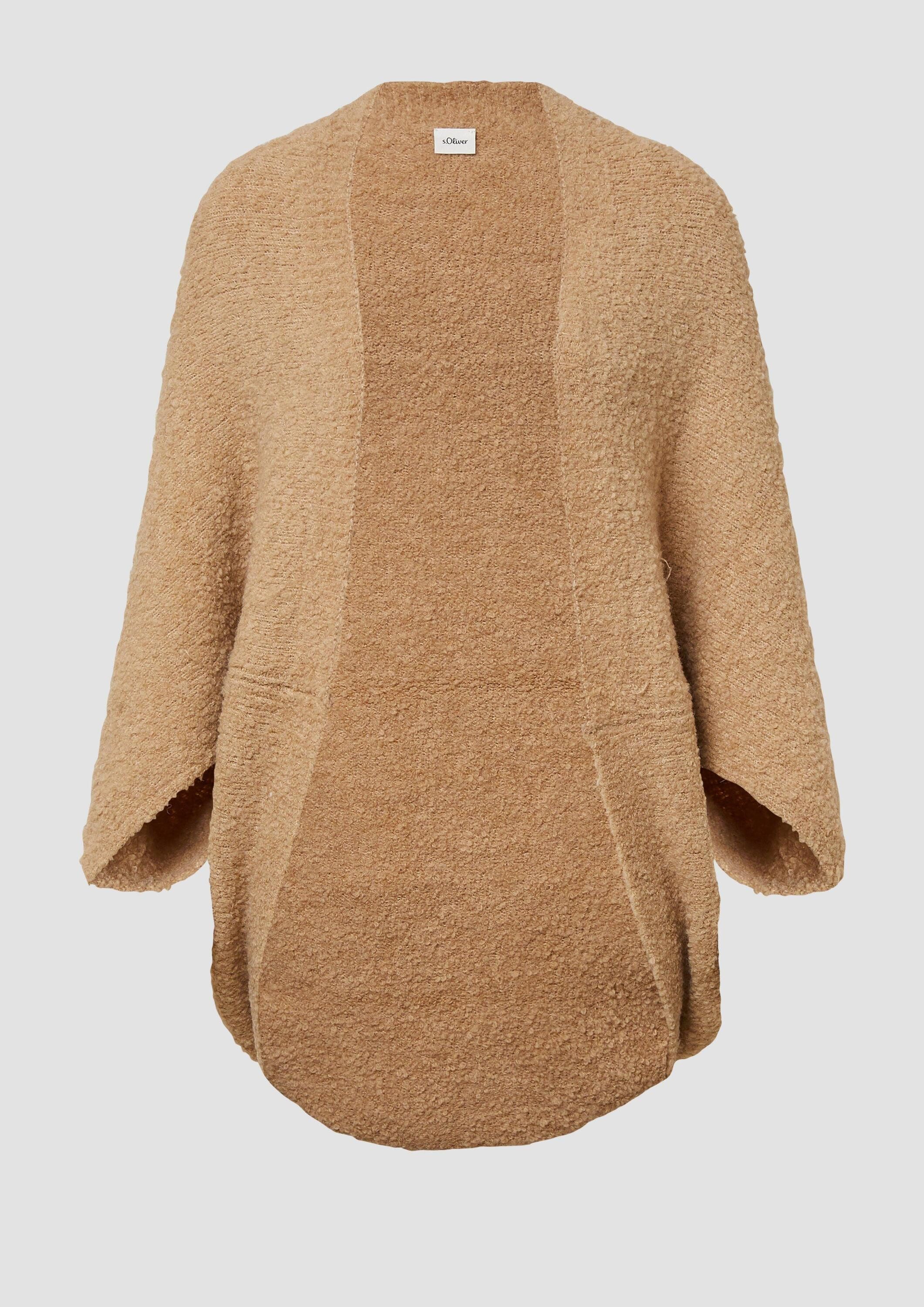 s.Oliver Poncho Indoor-Poncho O-Shape-Poncho aus Bouclé-Strick günstig online kaufen